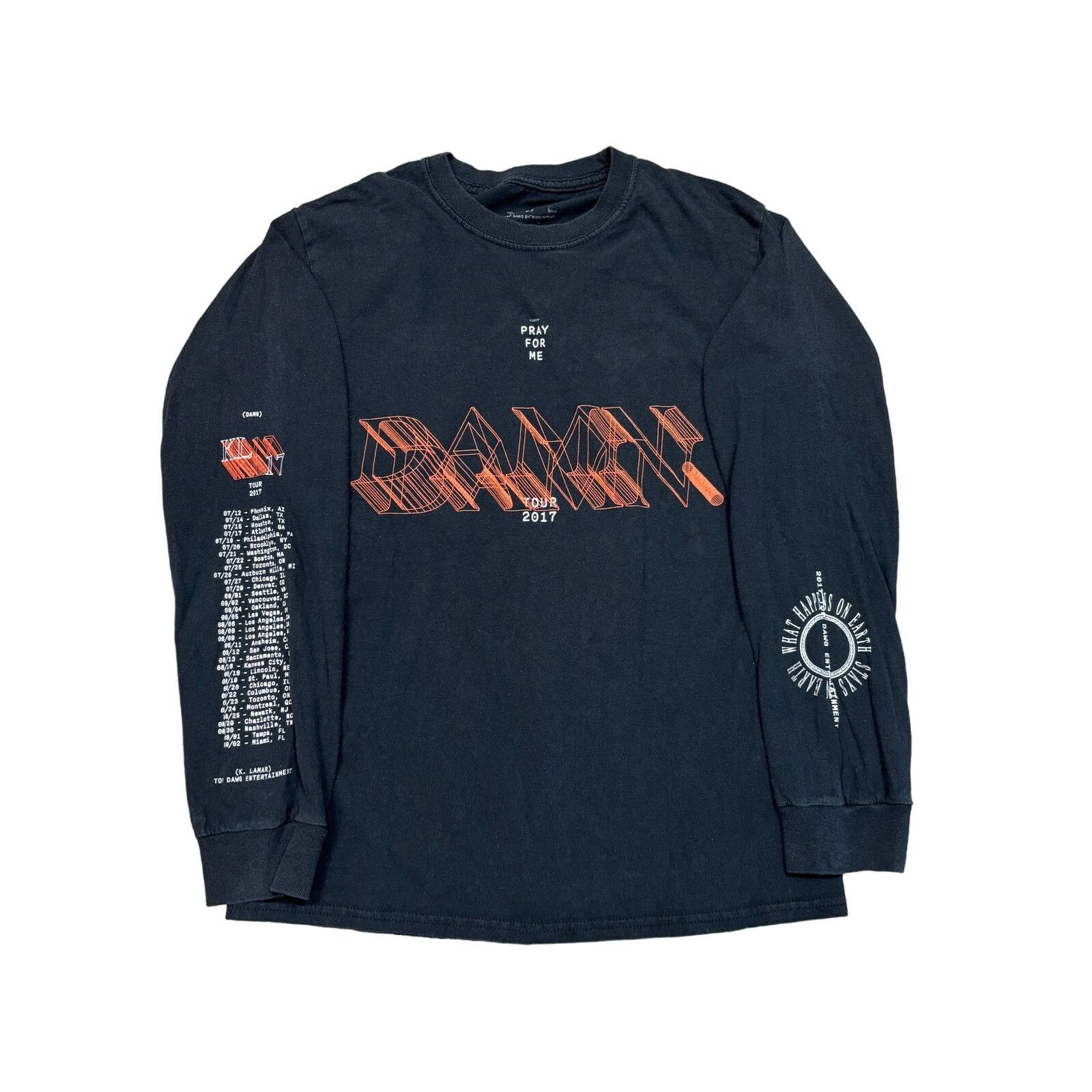 Top Dawg Entertainment Kendrick Lamar Damn Pray For Me Tour Long Sleeve Shirt Small Size US S / EU 44-46 / 1 - 1 Thumbnail