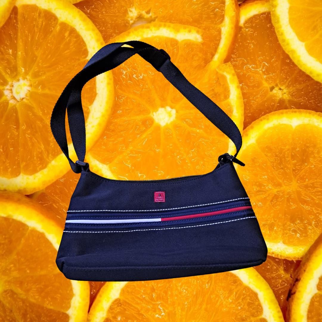 Tommy Hilfiger Tommy Hilfiger Black with Red/White/Blue Center Stripe Canva Size ONE SIZE - 1 Thumbnail