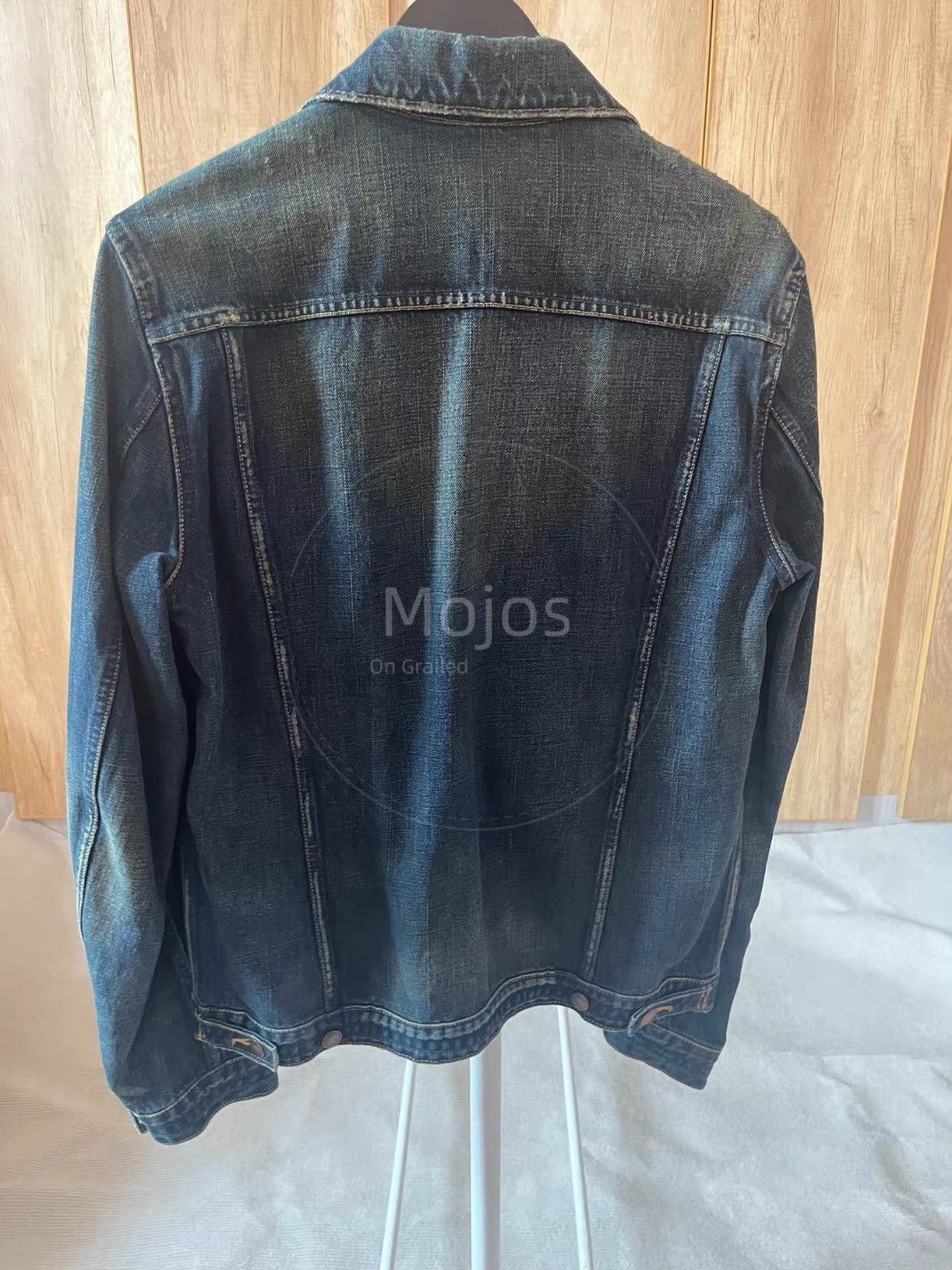 Number (N)ine Sz 4 Number Nine Zip-up Denim Jacket-2508 Size US XL / EU 56 / 4 - 2 Thumbnail
