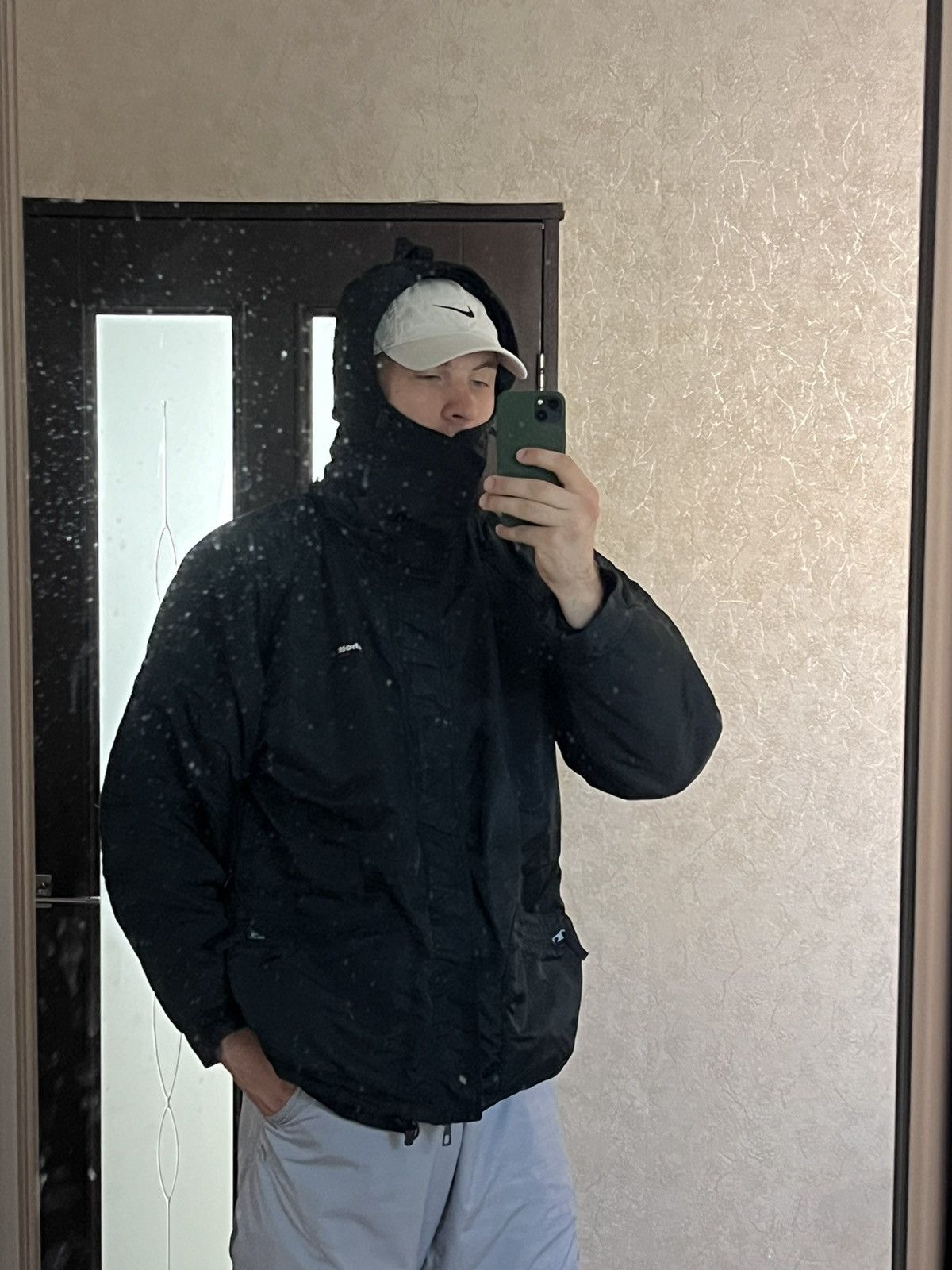 Schott × Vintage Vintage Schott NYC Ski Jacket workwear black minimalistic Size US XL / EU 56 / 4 - 2 Thumbnail