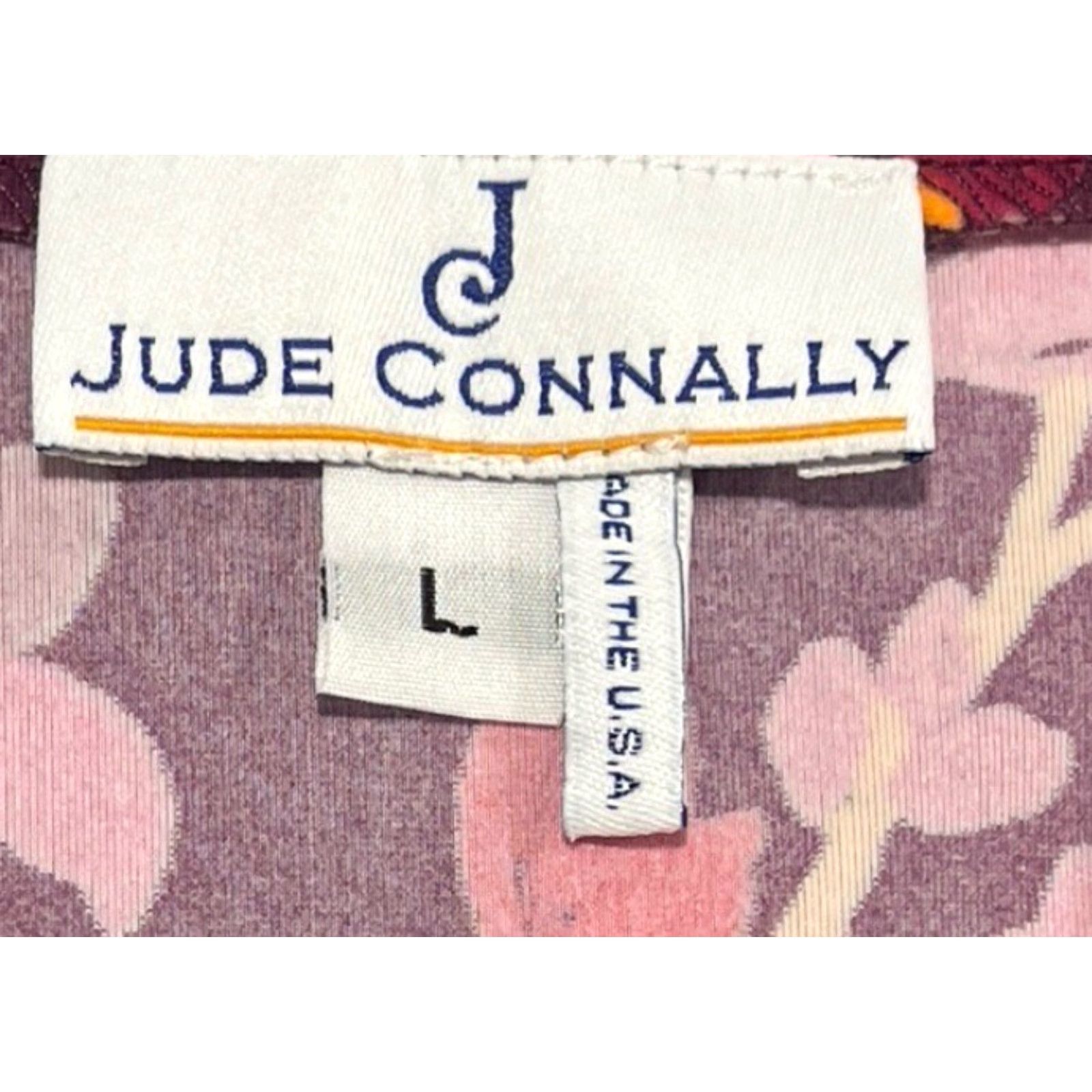 Vintage JUDE CONNALLY Dress Sz L Magenta Purple Floral Stretch Half Sleeve Size L / US 10 / IT 46 - 6 Thumbnail