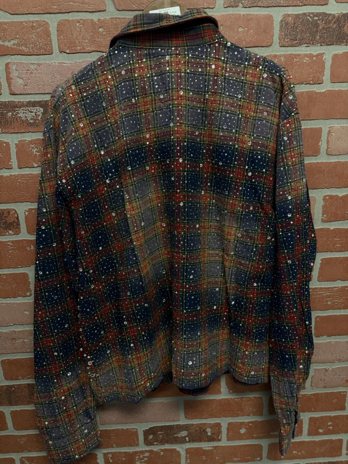 Vale Valley Crystal Flannel Long Sleeve Stones Size XL (NEW) 💎 Size US XL / EU 56 / 4 - 6 Thumbnail