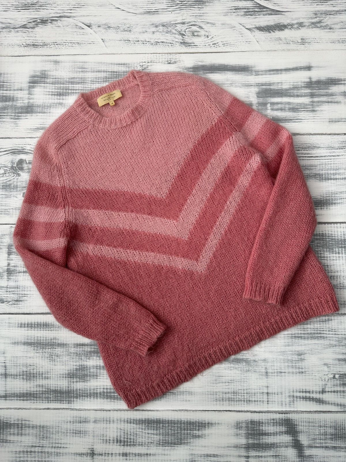 Sezane LA MAILLE SEZANE Rose Pink Kid Mohair Wool Blend Sweater Size M / US 6-8 / IT 42-44 - 7 Thumbnail