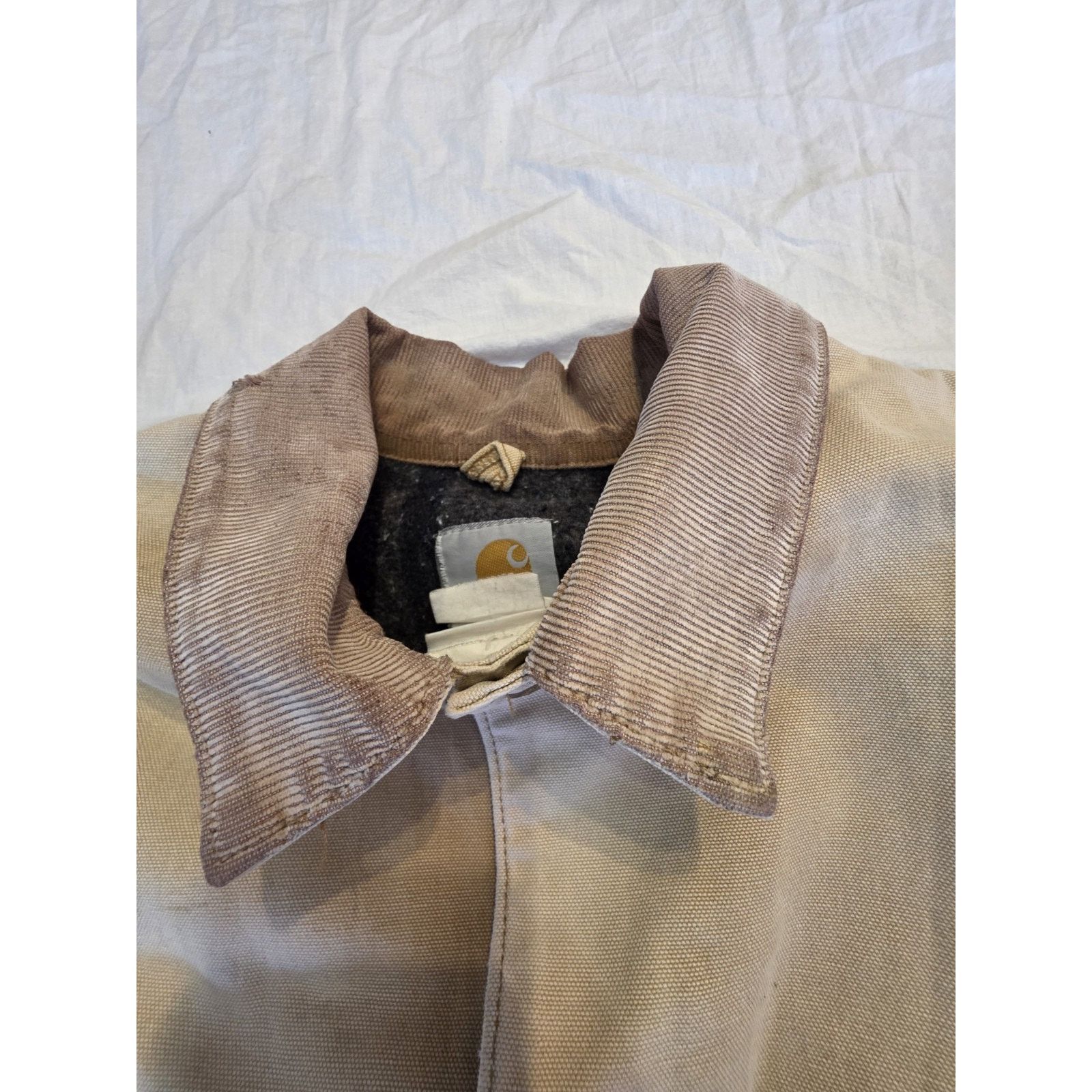 vintage Carhartt blanket-lined duck canvas chore coat