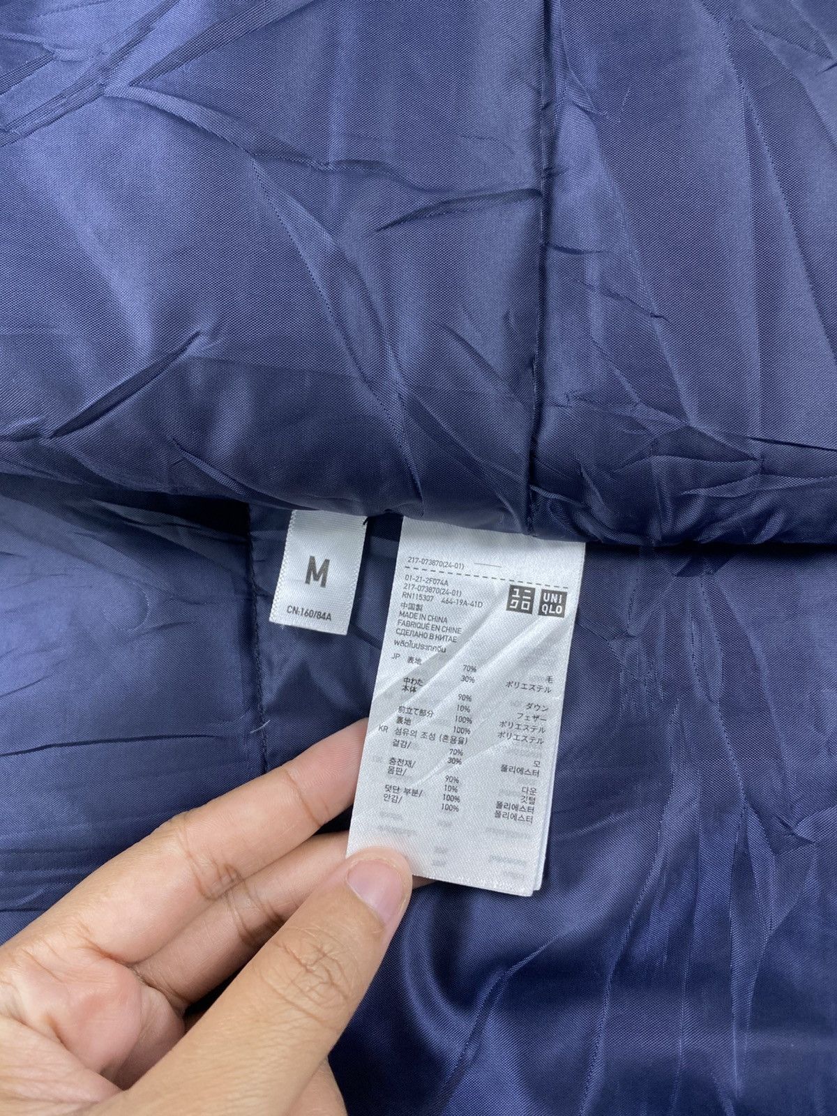 Japanese Brand × Uniqlo × Vintage Vintage Uniqlo Hybrid Cropped Hoodie Down JJacket Size US M / EU 48-50 / 2 - 8 Thumbnail