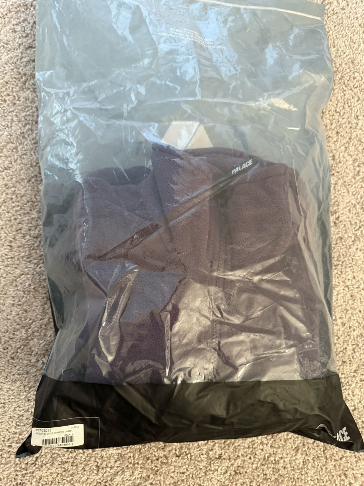 Palace Polar Fleece Outer Funnel ‘Purple’ 💜 Size US S / EU 44-46 / 1 - 2 Thumbnail