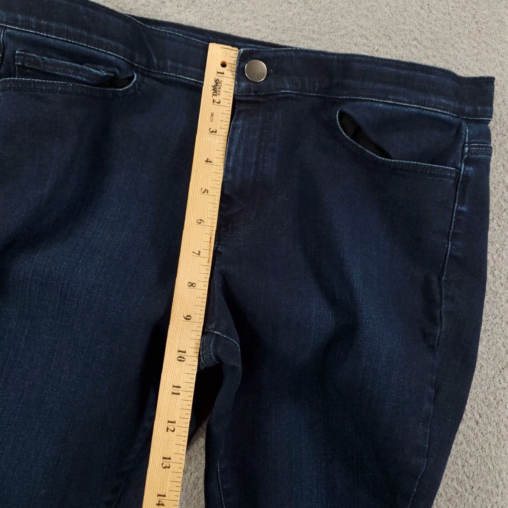 J. Jill J Jill Jeans Women 12 Blue Denim Leggings Skinny Stretchy Ankle Jeggings City Preppy 5-Pocket Womens Routine? Size 24" / US 00 / IT 34 - 3 Thumbnail