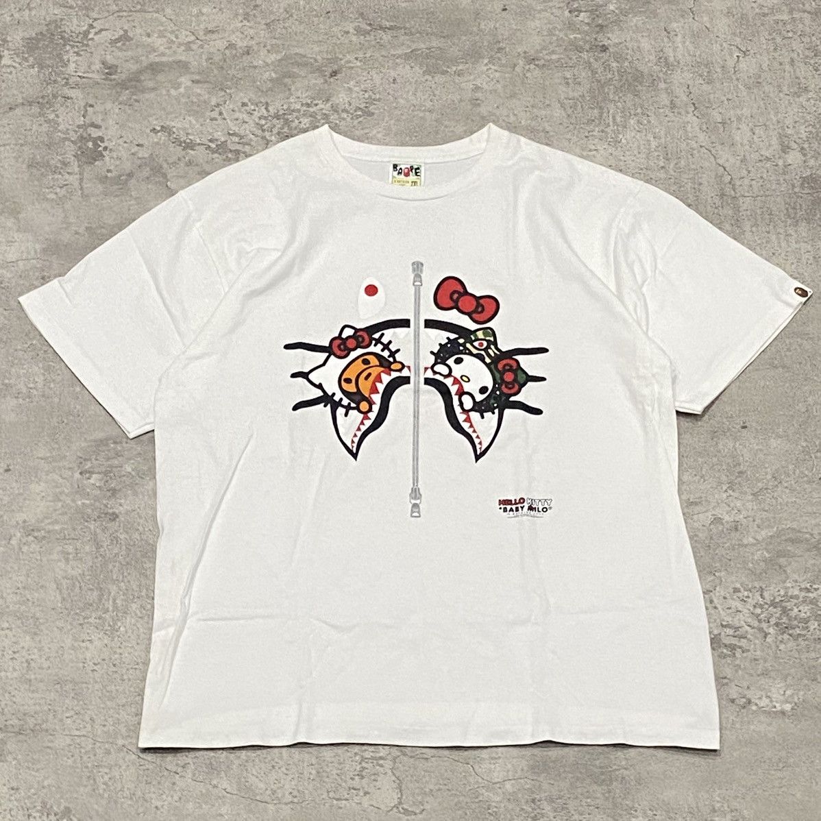 Bape Bape Shark X Hello Kitty Tshirt Size US XXL / EU 58 / 5 - 1 Thumbnail