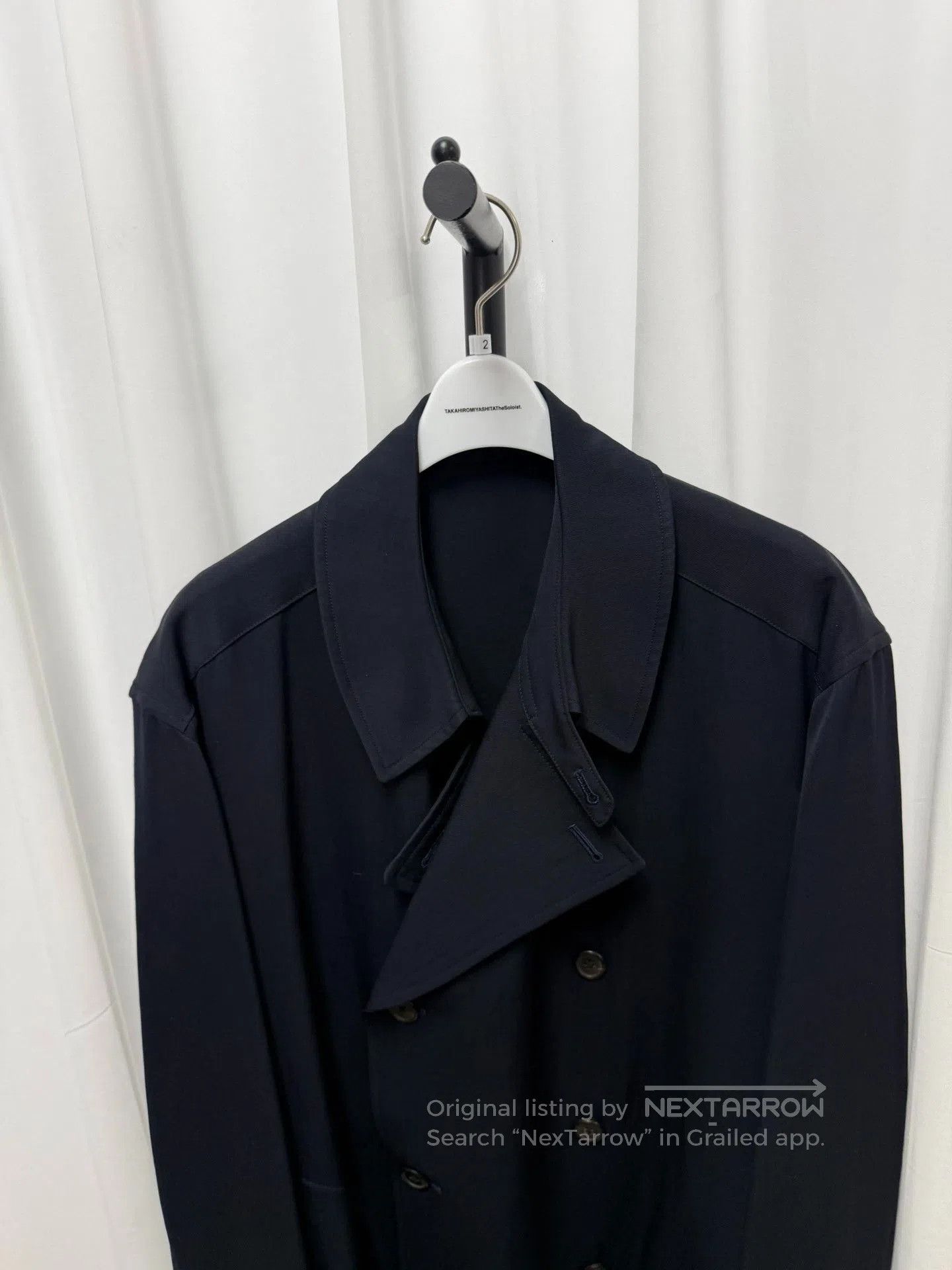 Yohji Yamamoto Yohji Yamamoto Y's Men's Wool Navy Coat. Size US M / EU 48-50 / 2 - 3 Thumbnail