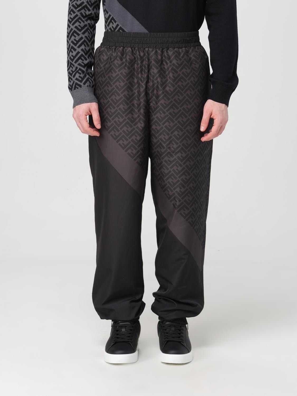 Fendi o1s1wg110226 Sweatpant & Jogger in Chocolate Brown/Black Size US 30 / EU 46 - 1 Thumbnail