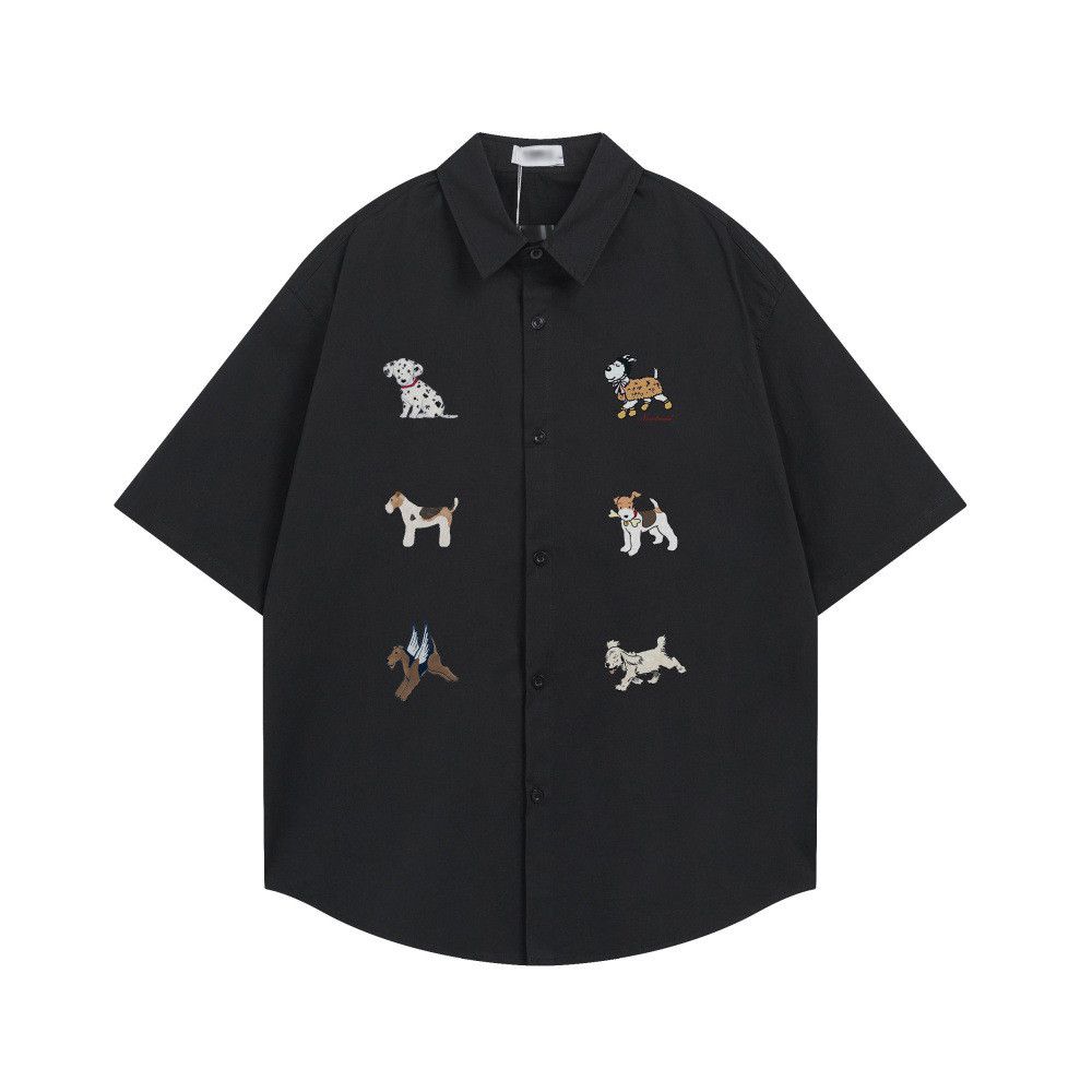 Japanese Brand Men's hip-hop Japanese style loose fun animal cartoon shirt Size US M / EU 48-50 / 2 - 1 Thumbnail