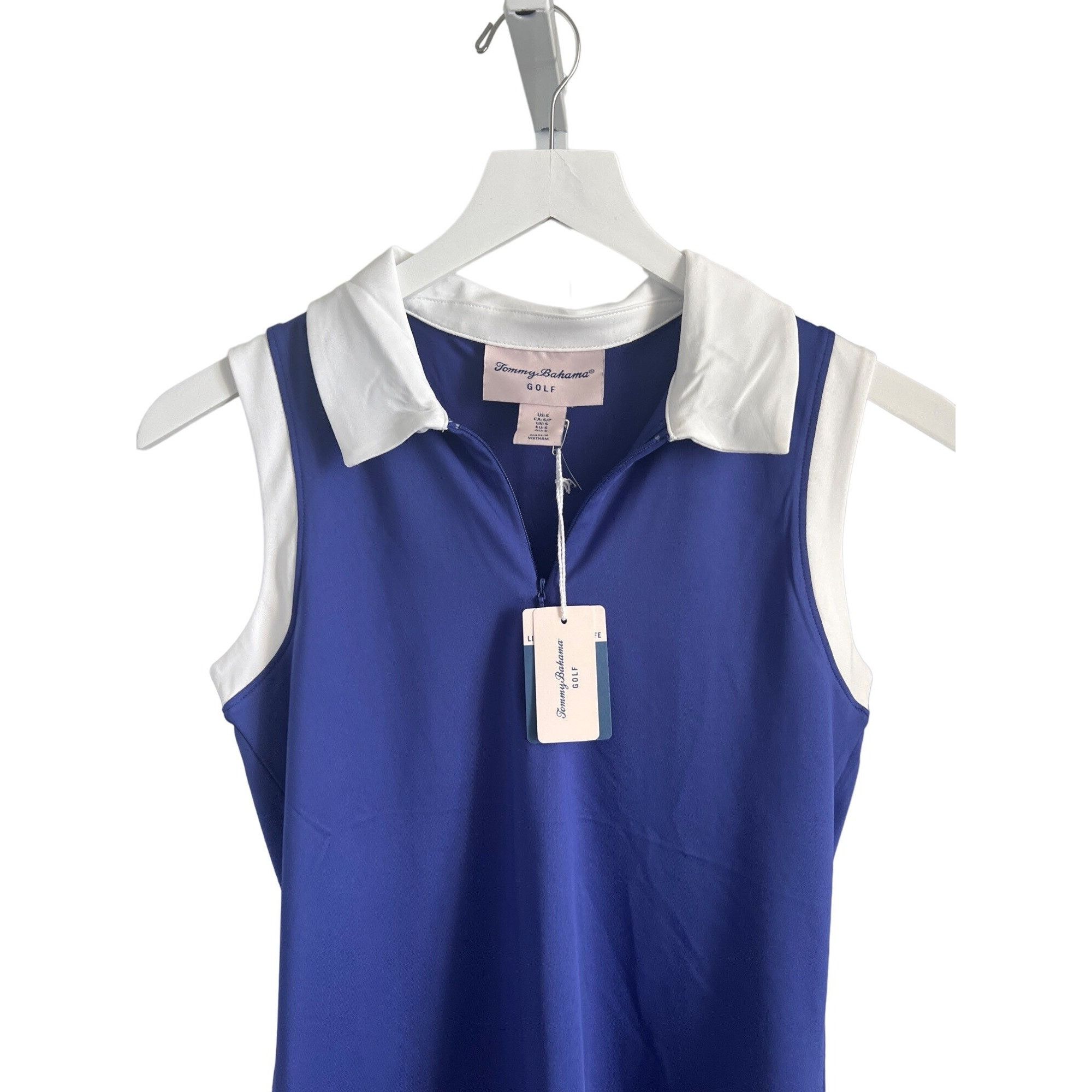 Tommy Bahama Tommy Bahama Golf UPF 50 Moisture Wicking Sleeveless Polo Size S / US 4 / IT 40 - 2 Thumbnail