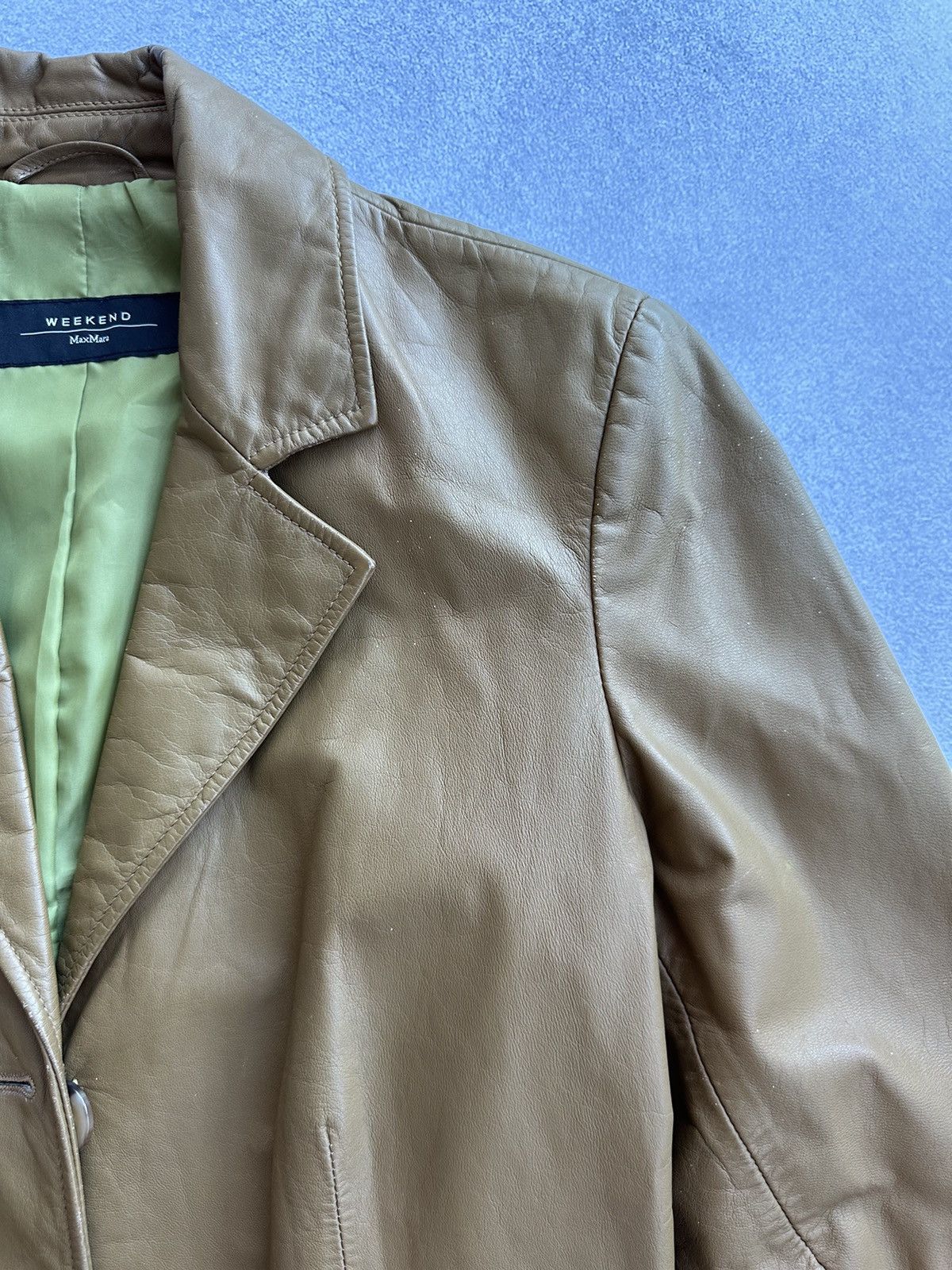 Max Mara × Vintage × Weekend Max Mara Vintage Max Mara x Weekend Woman Leather Buttons Jacket Size M / US 6-8 / IT 42-44 - 13 Thumbnail