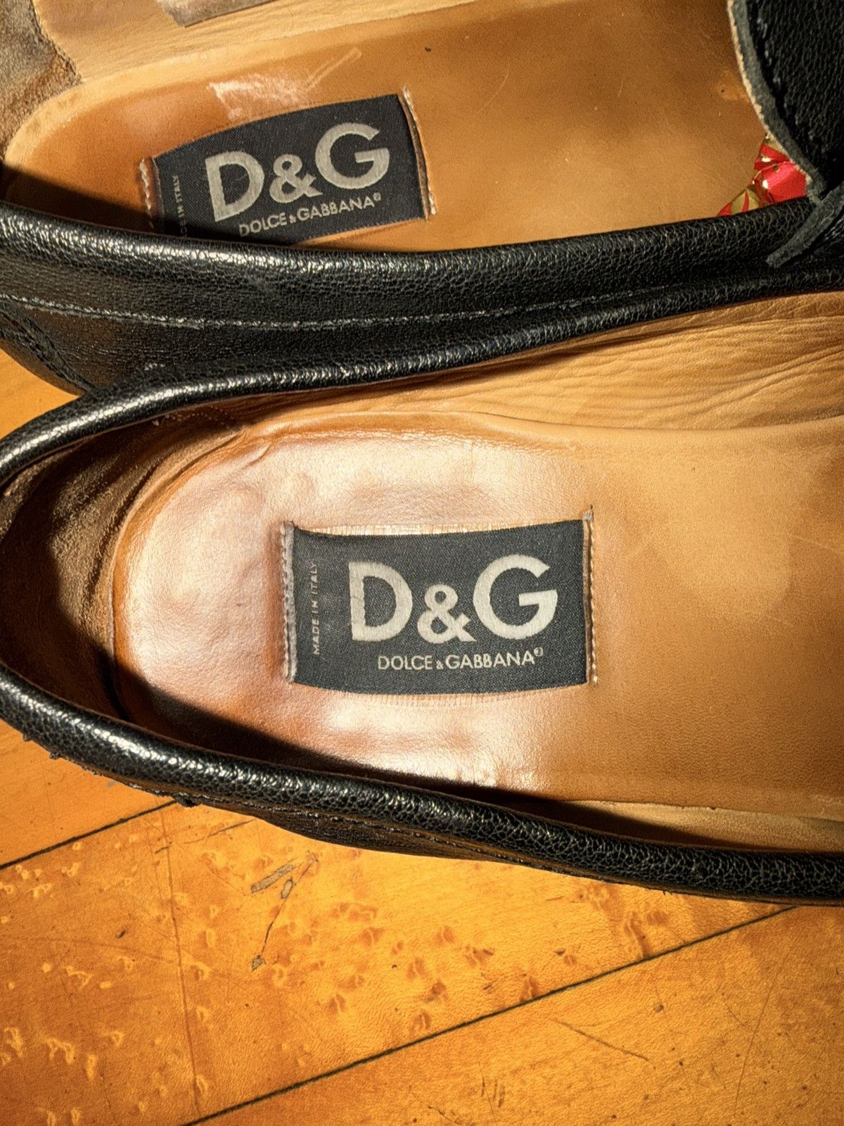 Dolce & Gabbana Dolce & Gabbana Black Leather Loafers Size US 11 / EU 44 - 6 Thumbnail
