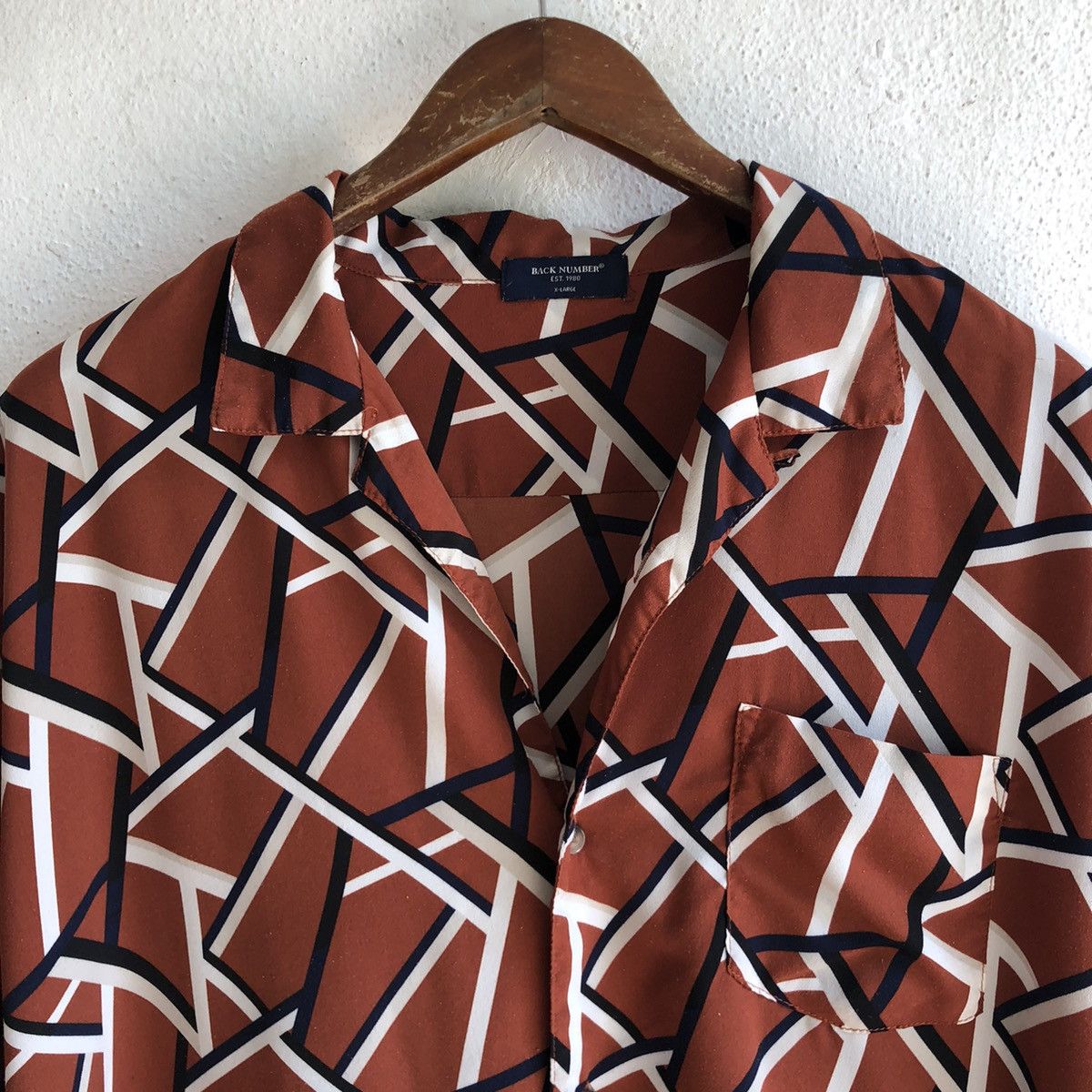 Japanese Brand BACK NUMBER camp collar shirt Size US M / EU 48-50 / 2 - 5 Thumbnail