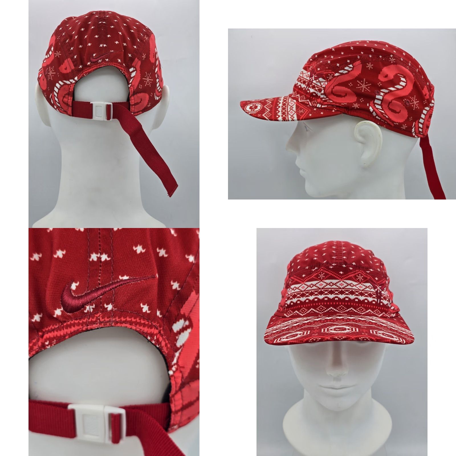 Nike Nike 5 Panel Cap Kobe IX 9 Christmas OSFM Unisex AW84 New Red Mamba Cap Size ONE SIZE - 11 Thumbnail