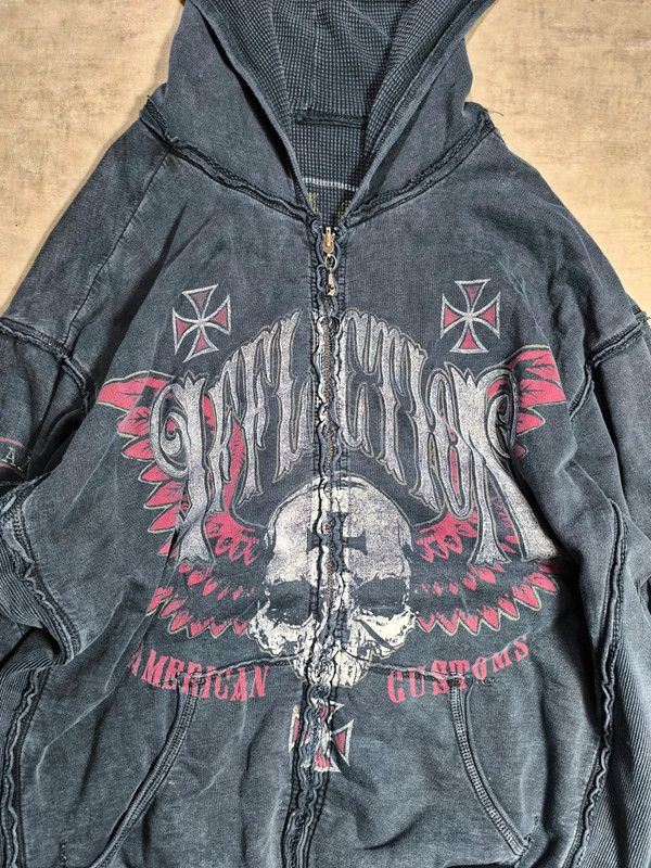 Affliction 2x oversize affliction hoodie reversibile Size US XXL / EU 58 / 5 - 5 Thumbnail