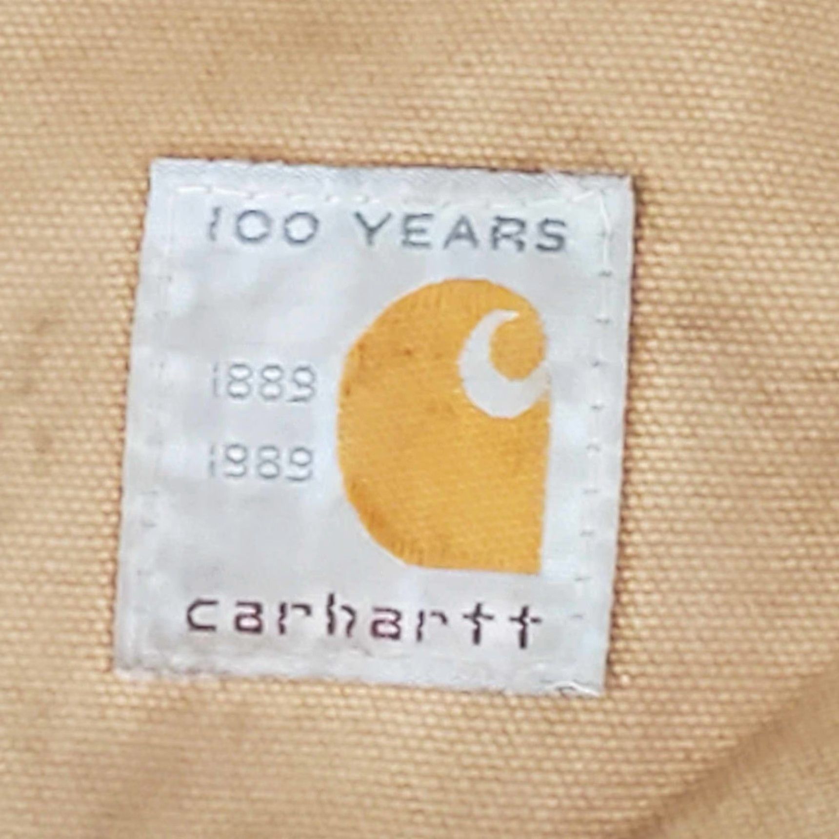 Carhartt Vtg 1989 Carhartt Canvas Duck Coveralls 42R Insulated Lined Distressed Workwear 80s Hunting Mens Brown Long Zip Pockets Logo Zipper Size US 42 / EU 58 - 2 Thumbnail