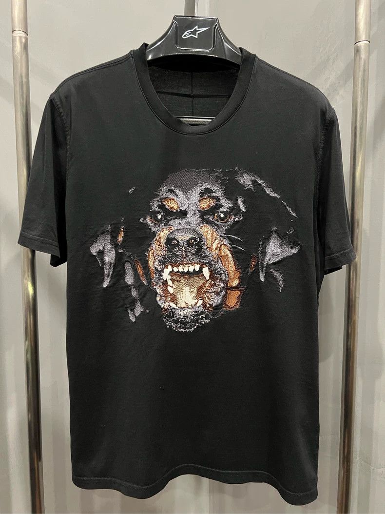 Givenchy Givenchy Embroidered Dog Head Short Sleeve Size XL Size US XL / EU 56 / 4 - 1 Thumbnail