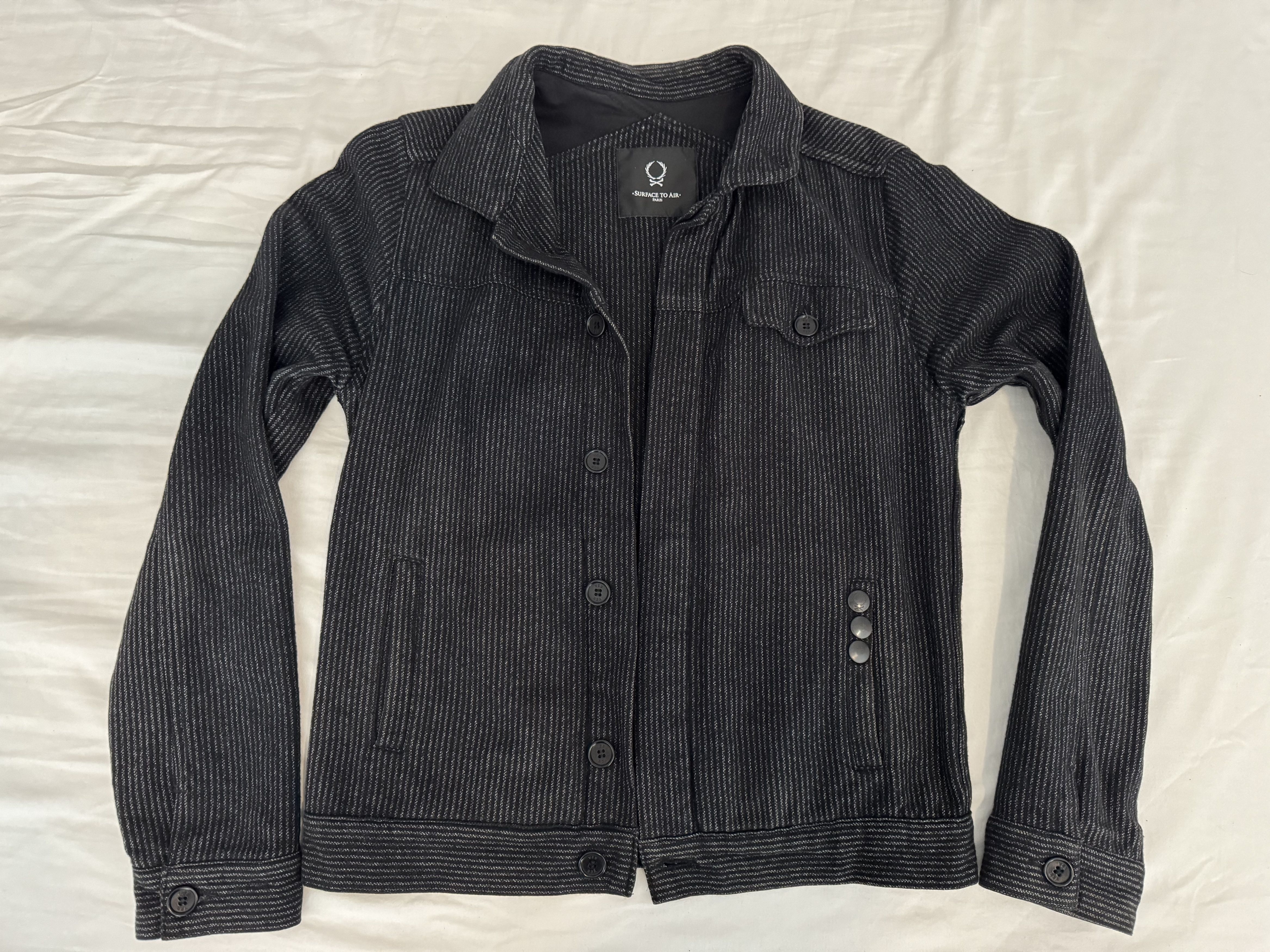 Surface To Air striped cotton/wool overshirt Size US S / EU 44-46 / 1 - 1 Thumbnail
