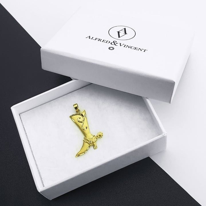 Other Cowgirl High Heel Boot w/ Spur Charm 14k Yellow Gold Pendant Size ONE SIZE - 1 Thumbnail