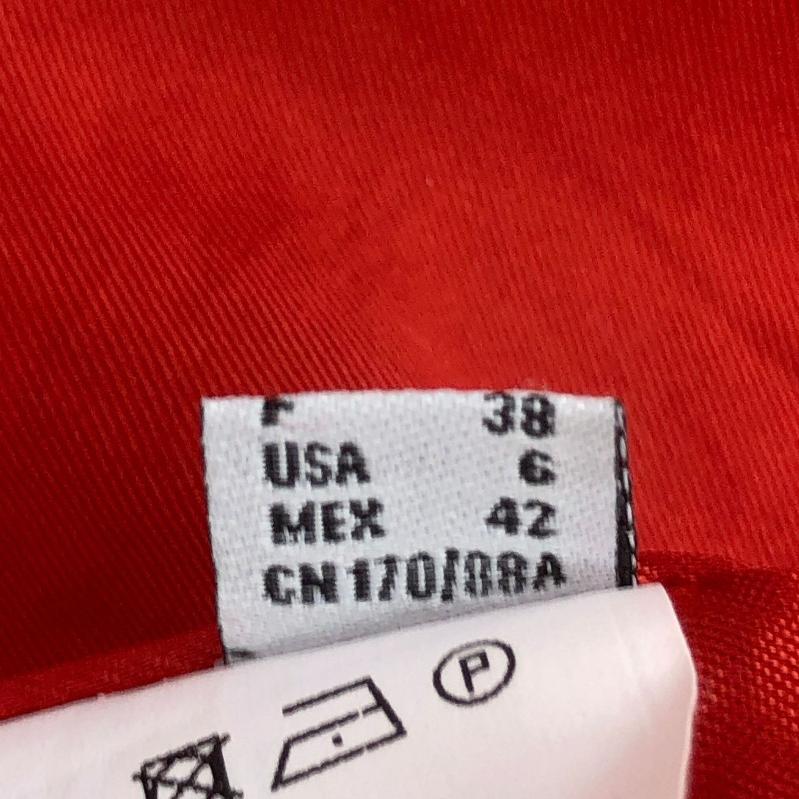 Pinko Pinko Dress 6 Red Puff Sleeve Ruched Wrap V Neck Cocktail Size M / US 6-8 / IT 42-44 - 14 Thumbnail