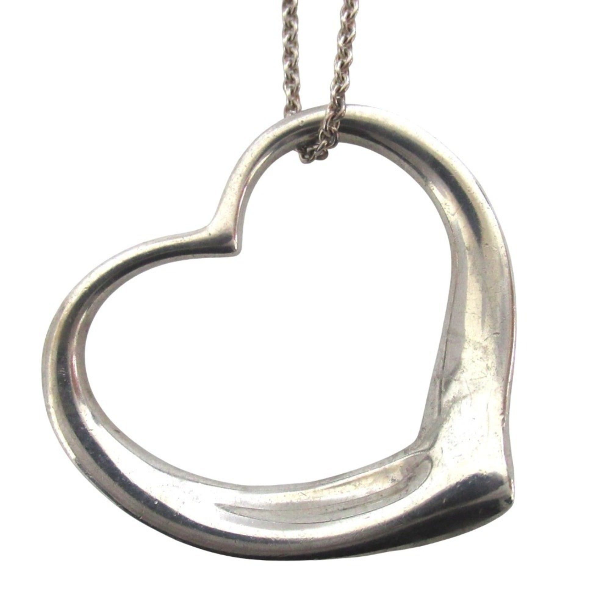 Tiffany & Co. Tiffany & Co. Vintage Elsa Peretti Open Heart Large Long Necklace, 925 Sterling Silver, Women's Size ONE SIZE - 1 Thumbnail