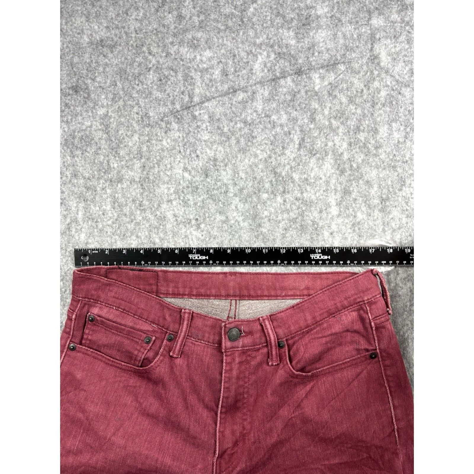Vintage VINTAGE Levis 511 Mens Burgundy Skinny Fit Slim Leg Jeans Stretch Casual Size 34x32 Size US 34 / EU 50 - 6 Thumbnail