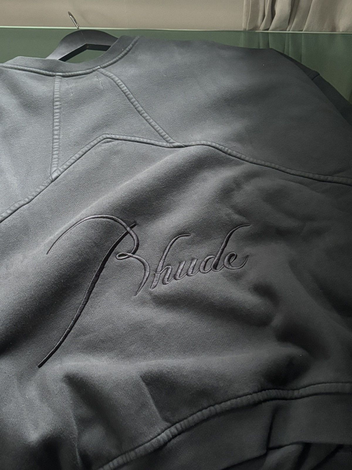 Rhude RHUDE THICK SCRIPT LOGO CREWNECK Size US L / EU 52-54 / 3 - 10 Thumbnail