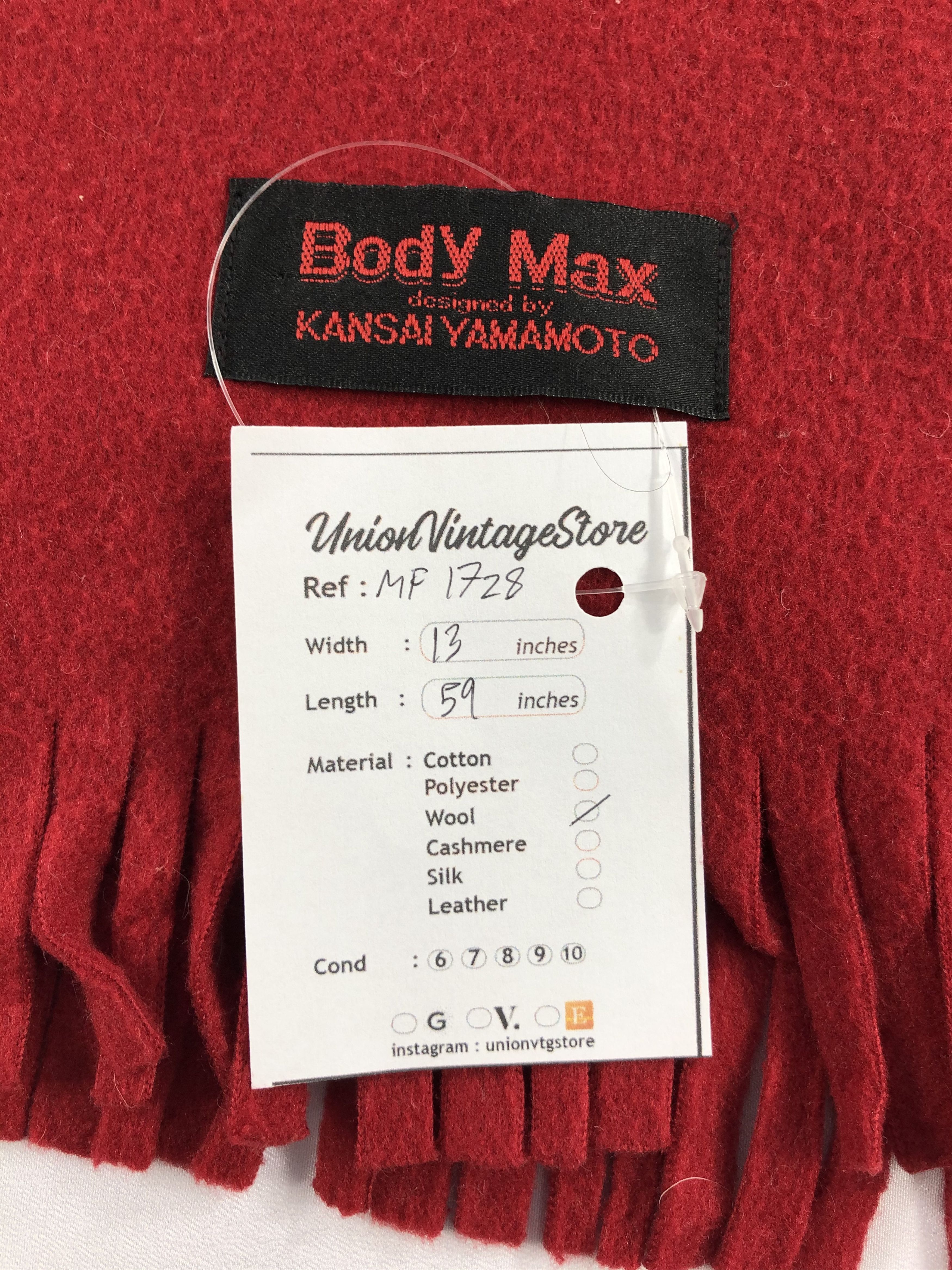 Kansai Yamamoto Vintage Kansai Yamamoto Scarf/Muffler/Neckwear MF1728 Size ONE SIZE - 5 Thumbnail