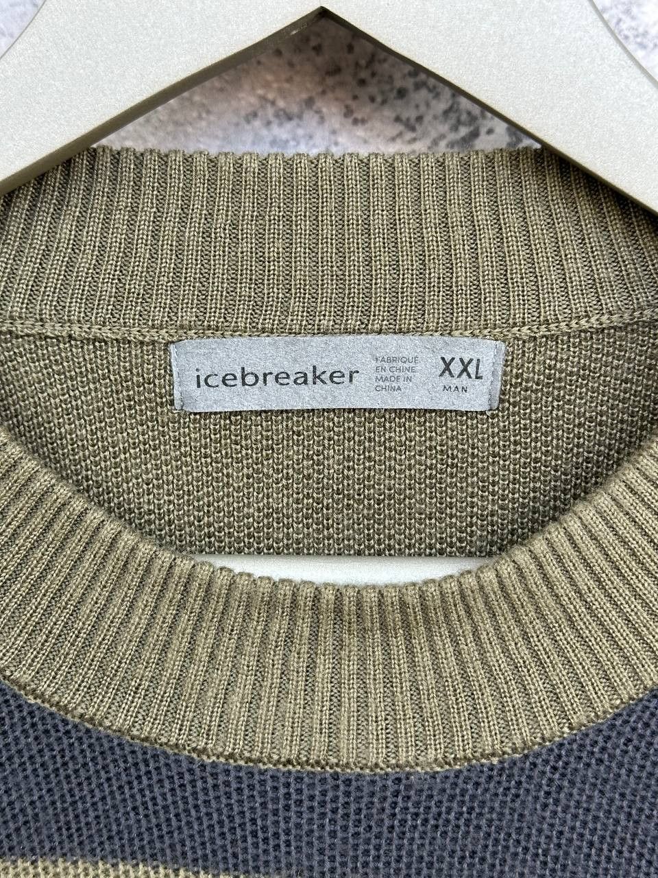Icebreaker Icebreaker Wool / Lyocell Striped Knit Sweater Crew Size US XXL / EU 58 / 5 - 9 Thumbnail