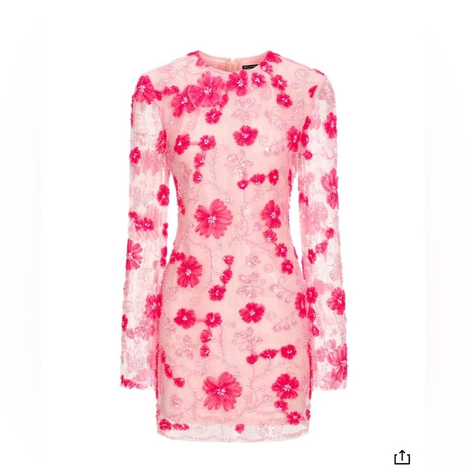 Other New Y2K Floral Pink Lace Dress size S/M Size S / US 4 / IT 40 - 8 Thumbnail
