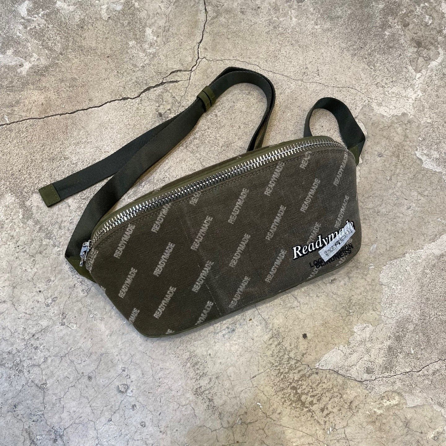 image of Readymade Waist Bag in Kaki, Men's