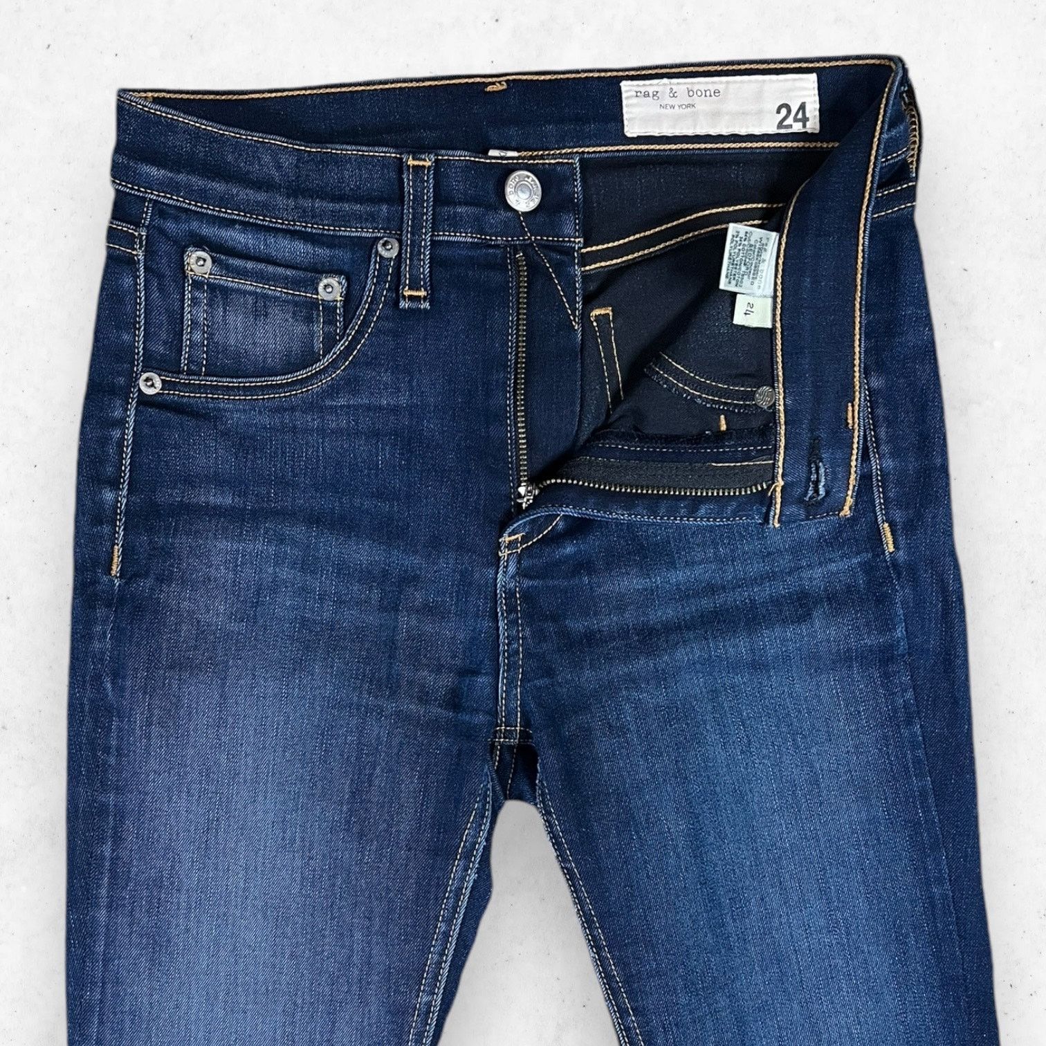 Rag & Bone Rag & Bone Jeans Womens 24 High Rise Ankle Skinny in Bedford Size 24" / US 00 / IT 34 - 5 Thumbnail