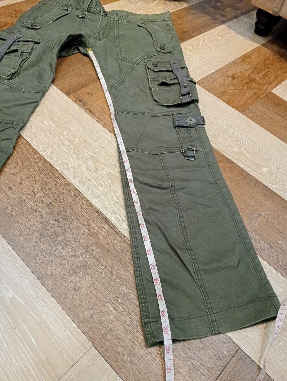 HIDEAWAYS HIDEAWAYS NICOLE JAPAN MULTIPOCKET BANDAGE FLARED PANTS Size US 35 - 18 Thumbnail