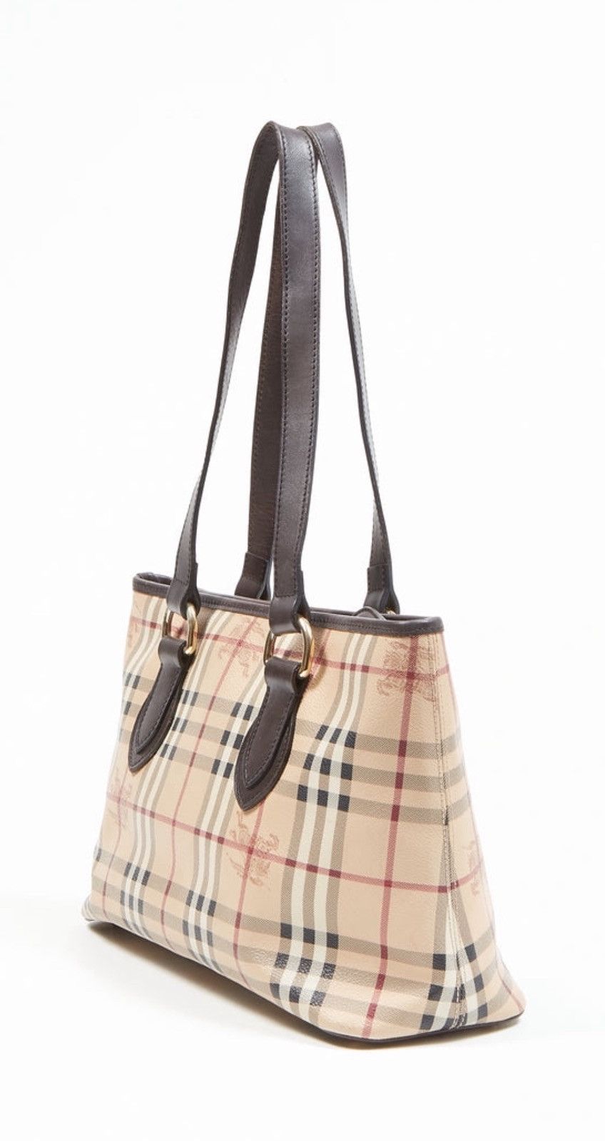 Burberry BURBERRY Beige Nova Check Coated Canvas Zip Tote Bag Size ONE SIZE - 10 Thumbnail