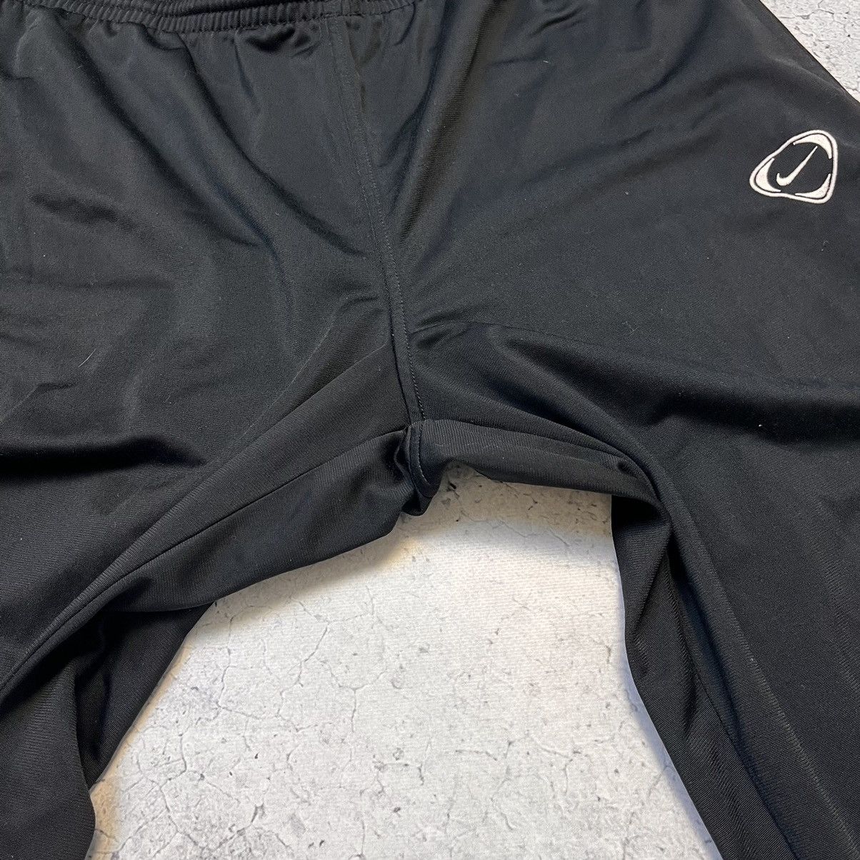 Nike × Vintage Vintage Nike Pants Black Joggers Streetwear Swoosh Drill Y2K Size US 34 / EU 50 - 6 Thumbnail