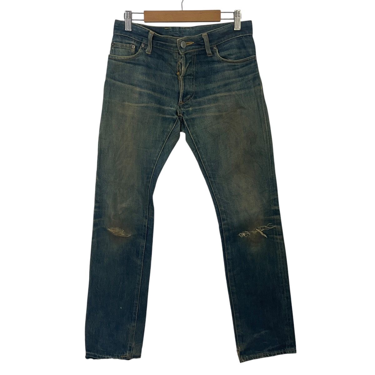 Japanese Brand Vintage Clet & Cobra Skulls Distressed Denim Size 29" - 1 Thumbnail