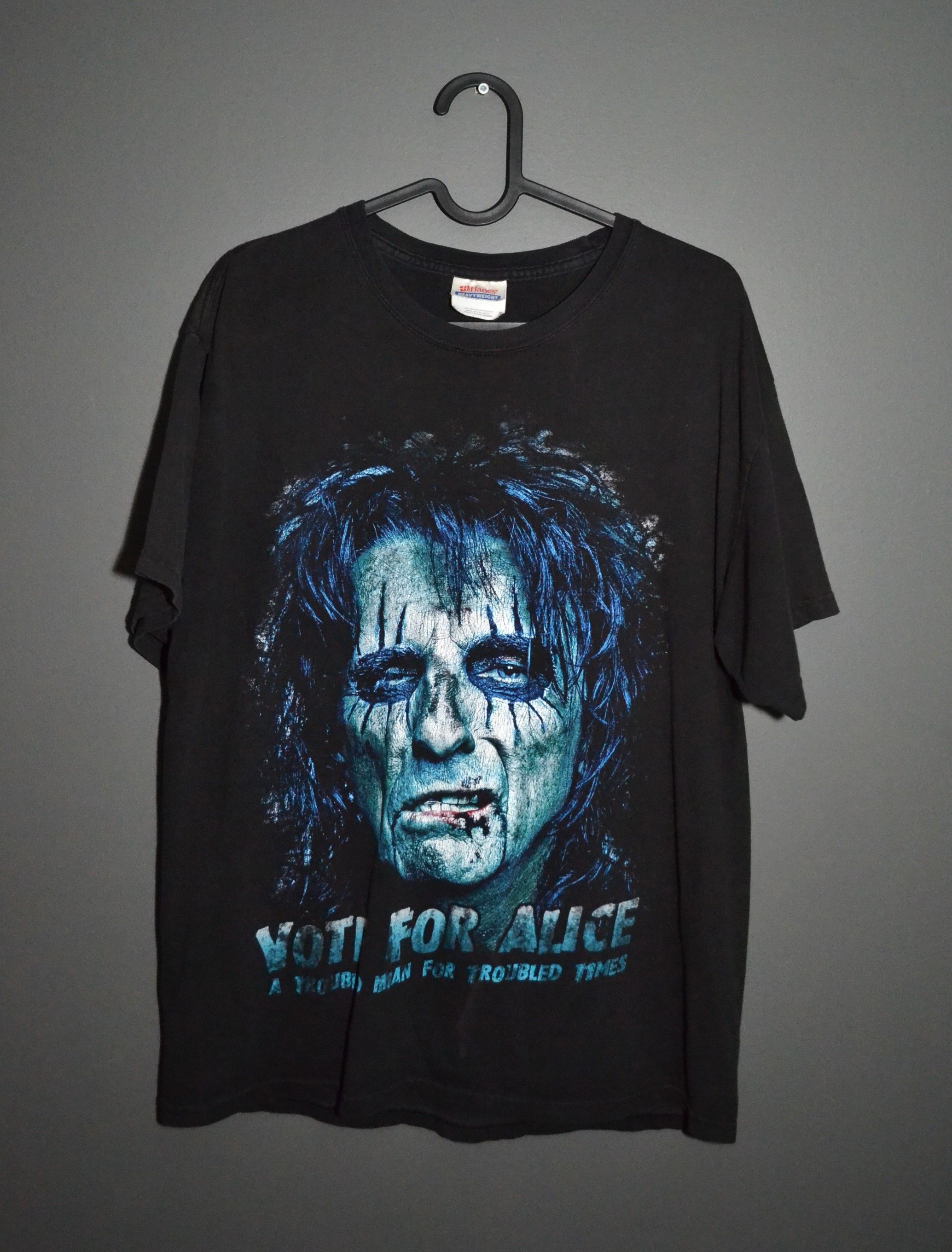 Band Tees Alice Cooper T-shirt Heavyweight M Vote For 2000s Vintage Size US M / EU 48-50 / 2 - 1 Thumbnail