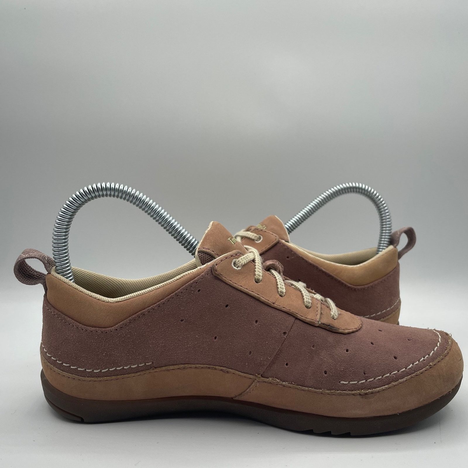 Timberland Timberland Brown Pink Low Leather Casual Shoes Womens 5.5 Size US 5.5 / IT 35.5 - 5 Thumbnail