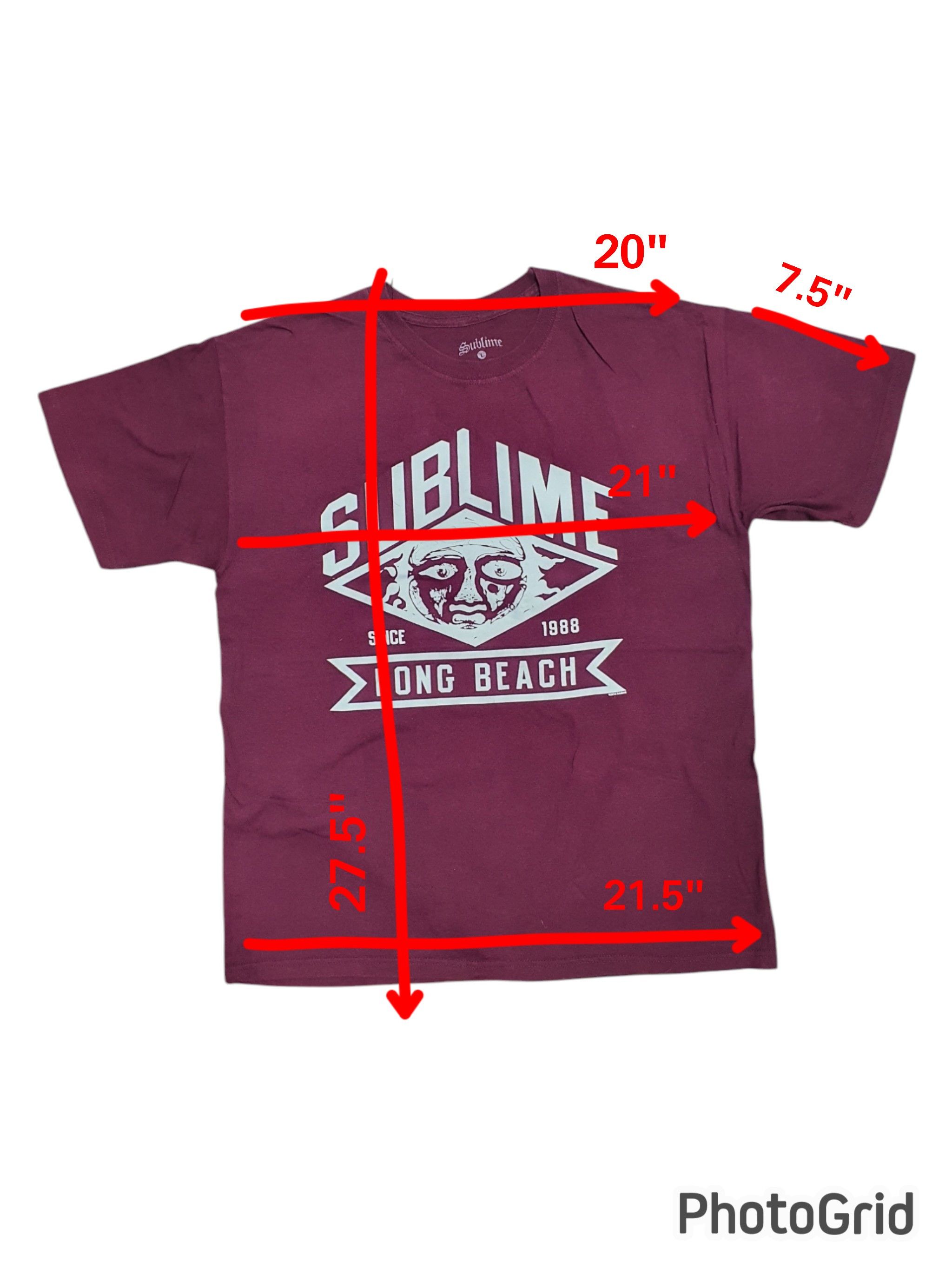 Band Tees × Sublime SUBLIME 21”/27.5” ROCK BAND T-SHIRT Size US L / EU 52-54 / 3 - 6 Thumbnail