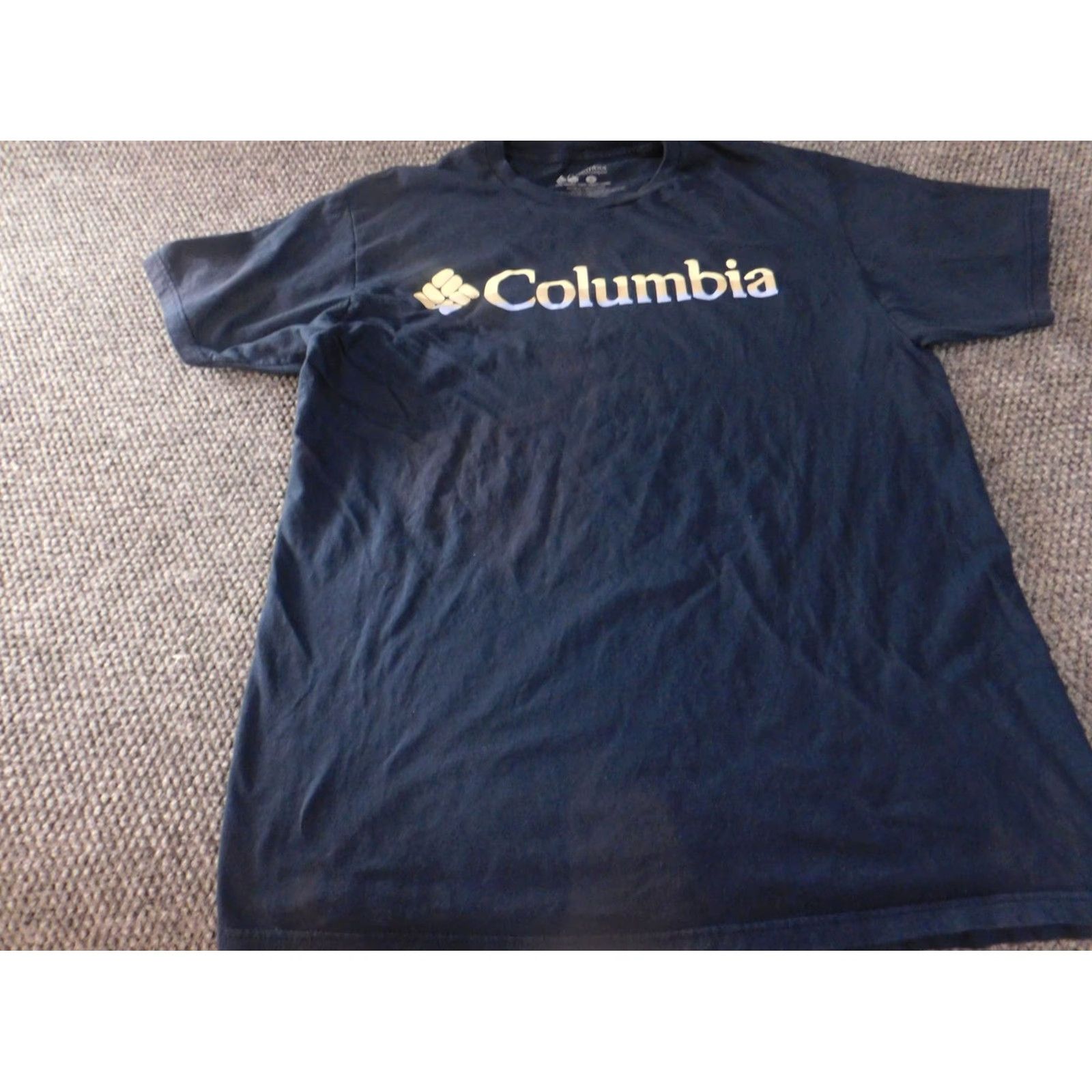 Vintage Columbia Mens T-Shirt Regular Large Blue Logo Shirt Short Sleeve Crew Neck Knit Cotton Breathable Classic Outdoors Size US L / EU 52-54 / 3 - 3 Thumbnail