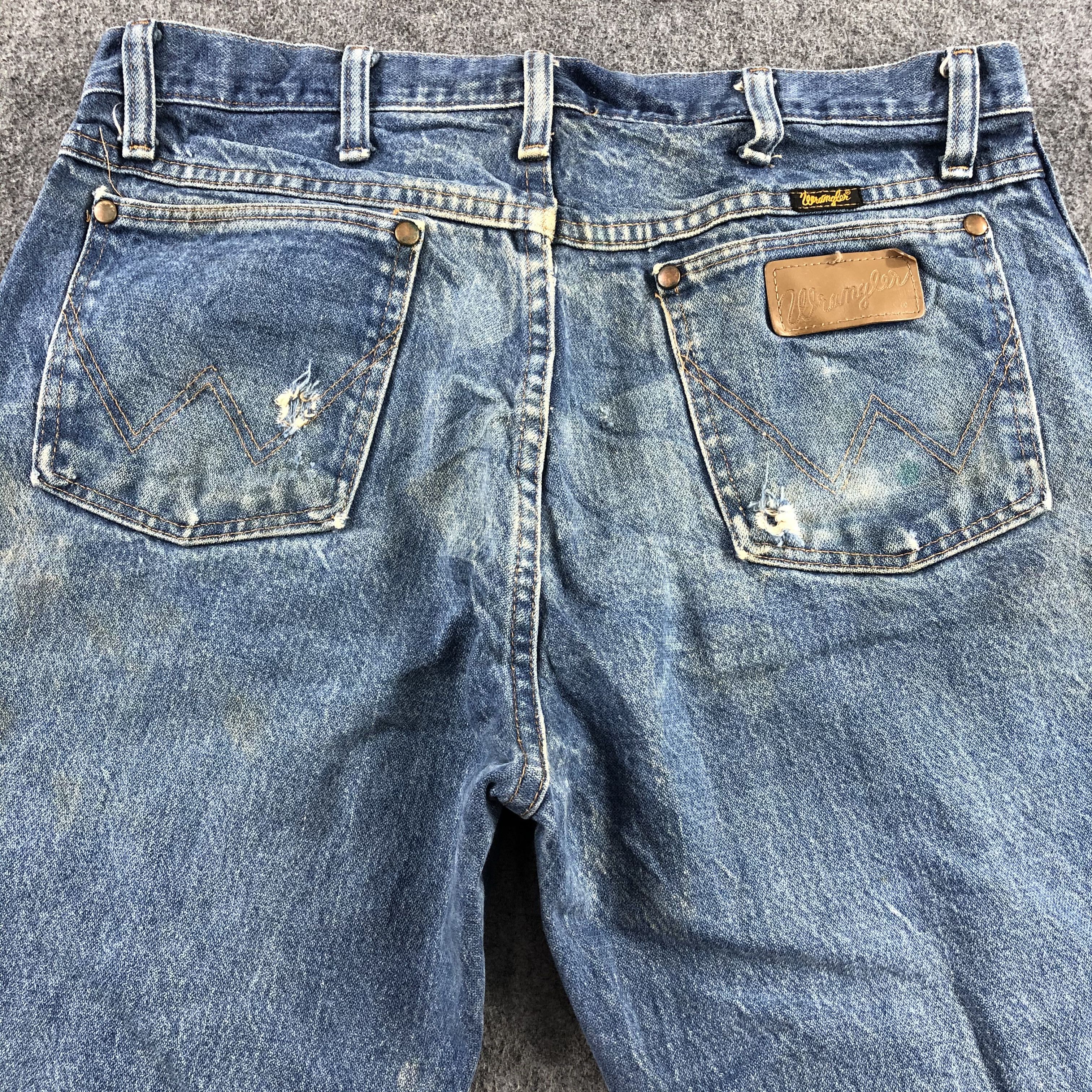 Wrangler Vintage Blue Wash Wrangler Jeans-J2279 Size US 33 - 4 Thumbnail