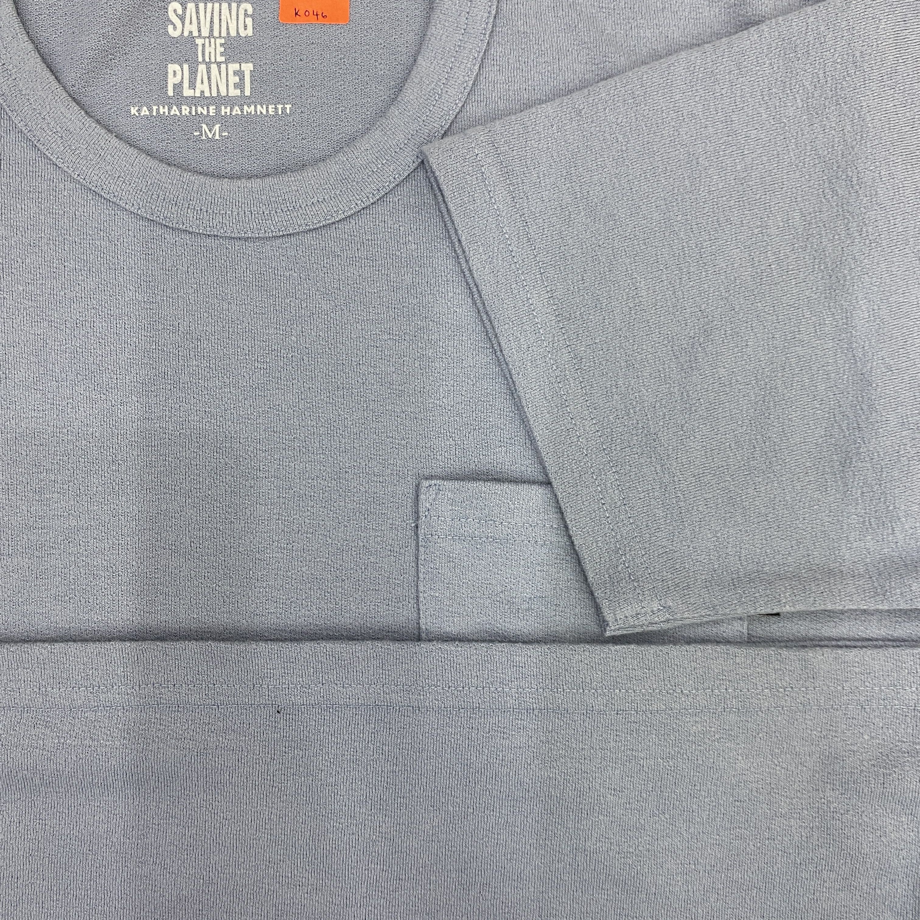 Japanese Brand Katharine Hamnett Pocket Crew Shirt - K046 Size US M / EU 48-50 / 2 - 7 Thumbnail