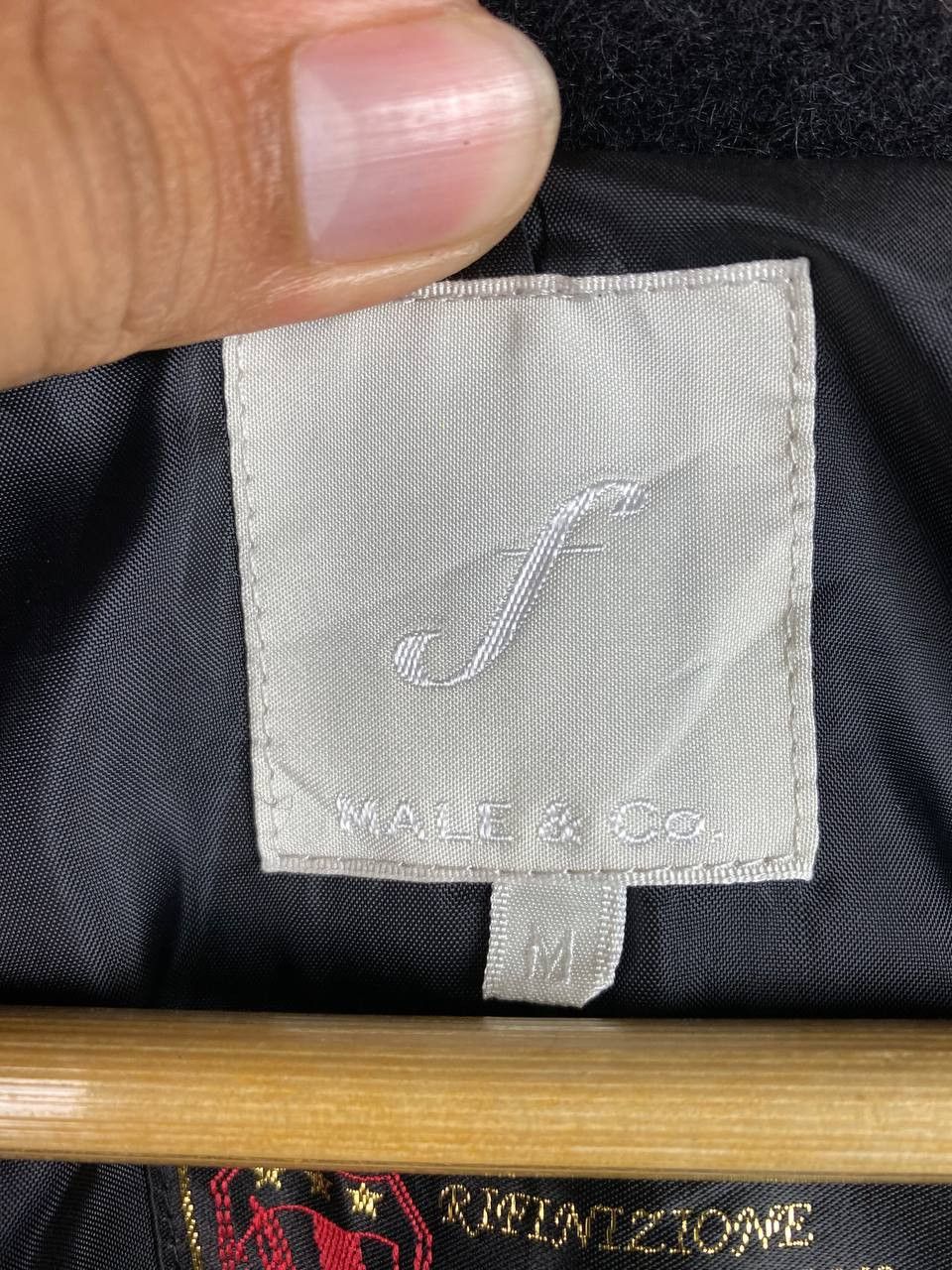 male & co italian wool fabric long jacket