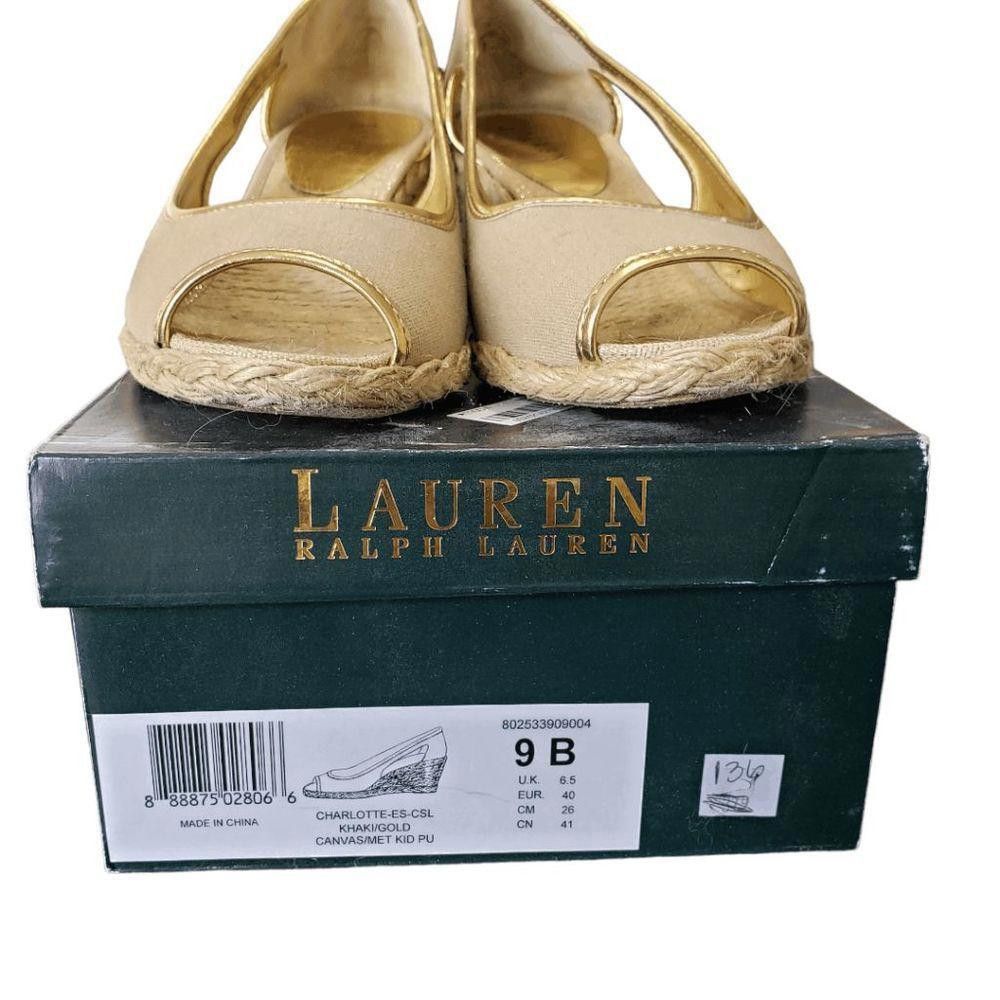 Lauren Ralph Lauren CT1607a Ralph Lauren Tan Wedge High Heel Shoe Size 9 Size US 9 / IT 39 - 5 Thumbnail