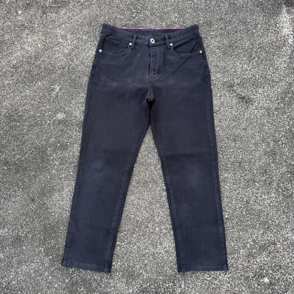 Edwin VINTAGE EDWIN JERSEY DENIM BLACK JEAN PANTS Size US 31 - 1 Thumbnail