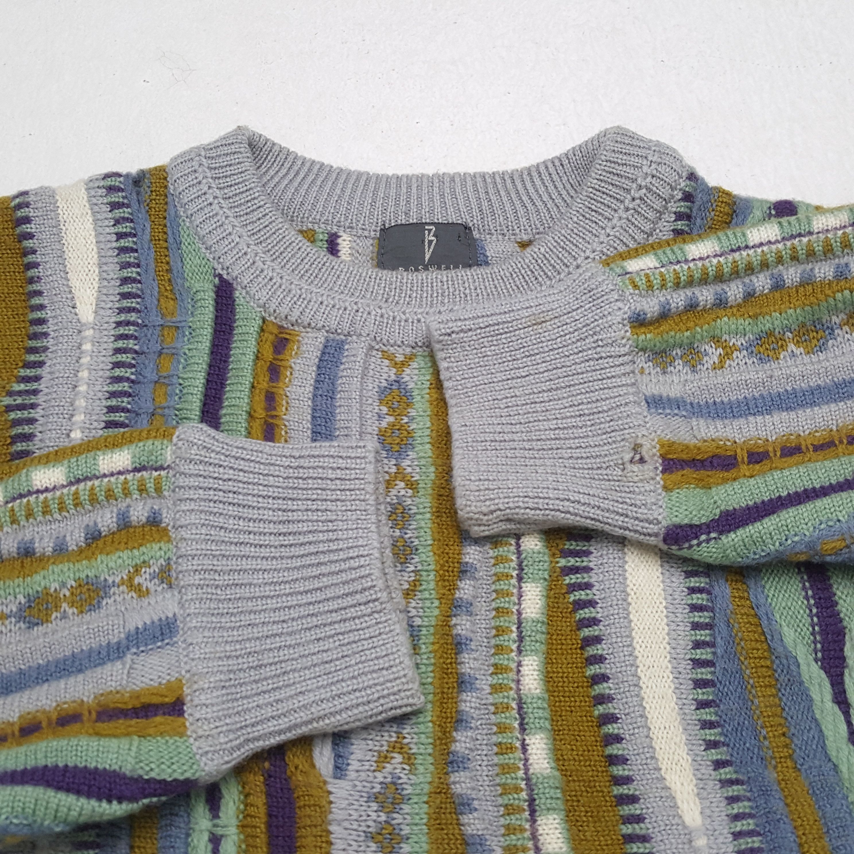 Vintage BOSWELL Coogi Style Streetwear Knitwear Sweater Size US S / EU 44-46 / 1 - 8 Thumbnail