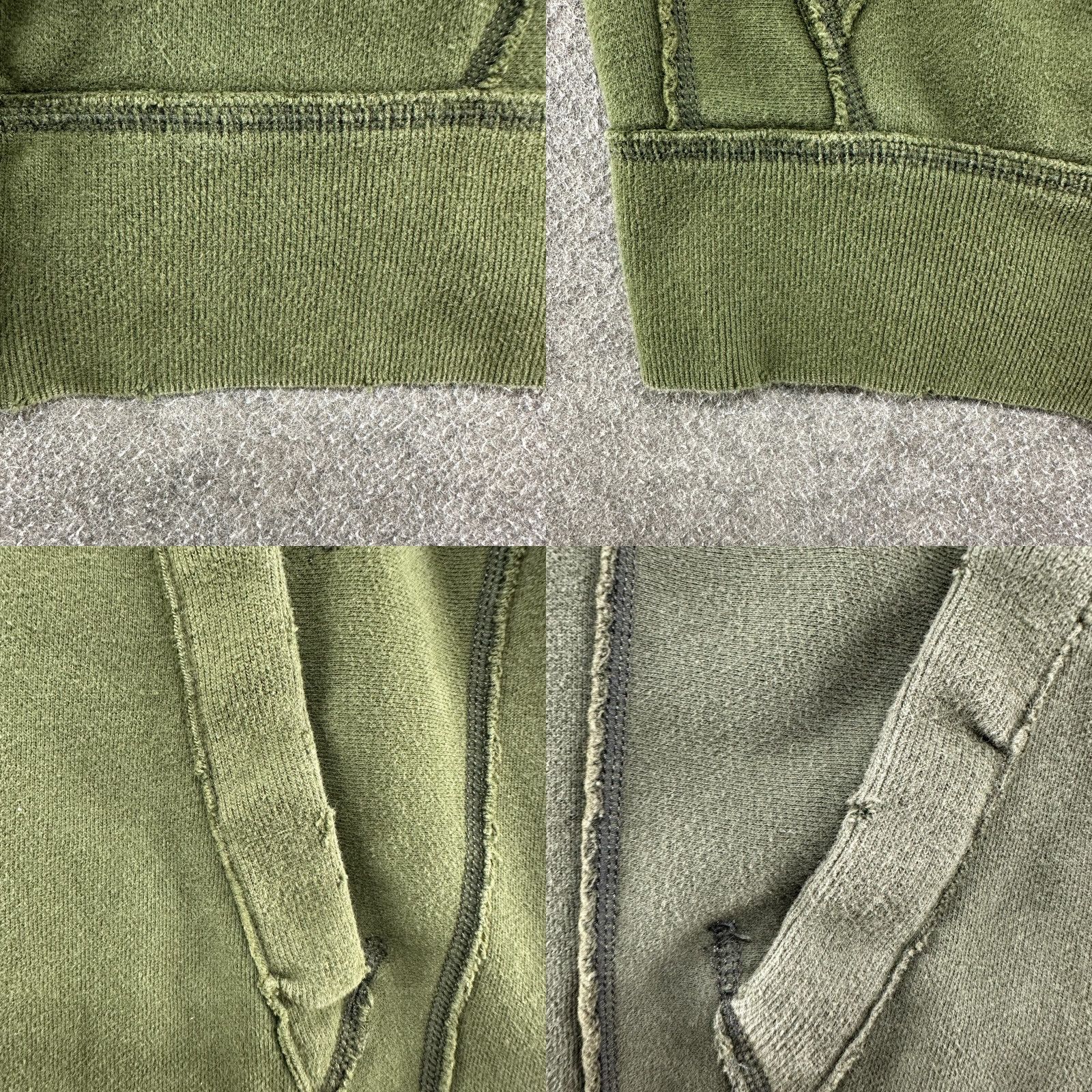 Abercrombie & Fitch VINTAGE Abercrombie & Fitch Hoodie Womens M Green Full Zip Muscle Cotton Spellout Y2K 90s Size M / US 6-8 / IT 42-44 - 9 Thumbnail