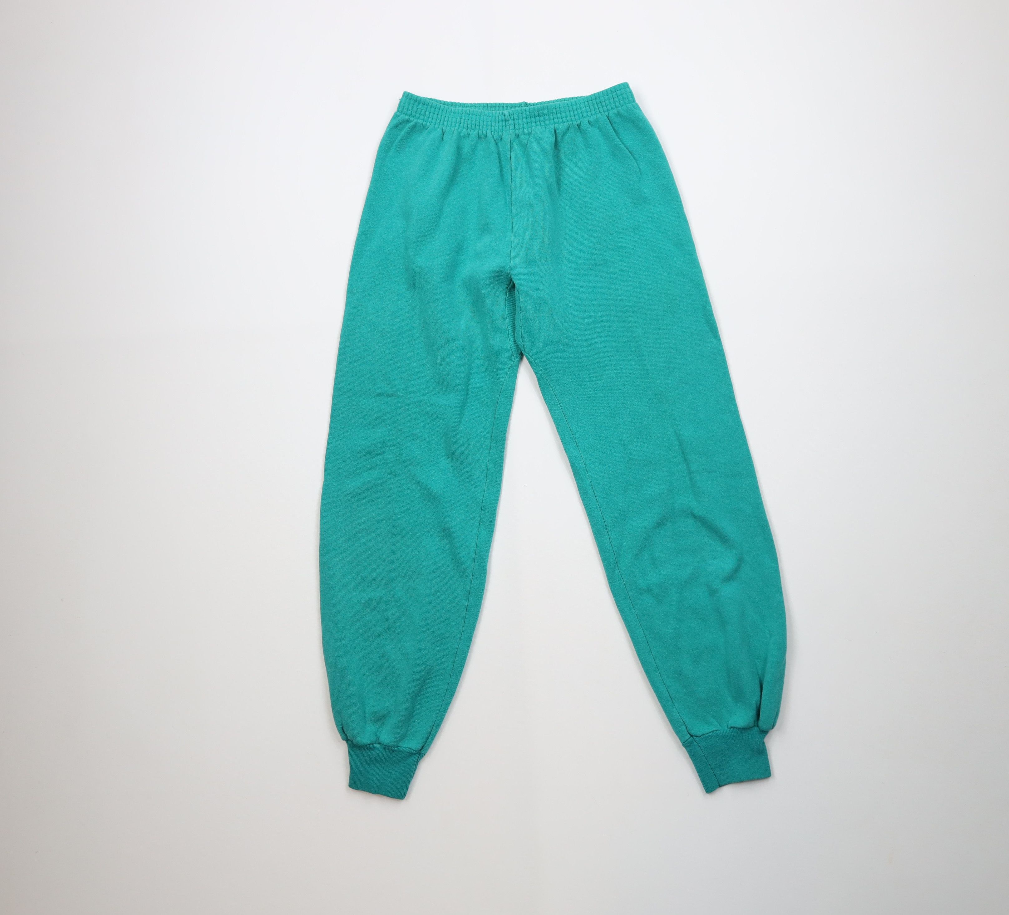 Vintage Vintage 70s Streetwear Gusset Sweatpants Joggers Seafoam USA Size US 32 / EU 48 - 1 Thumbnail